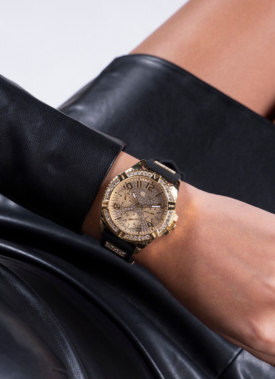 GUESS Guess Ladies Sport Steel - detail 4 goud