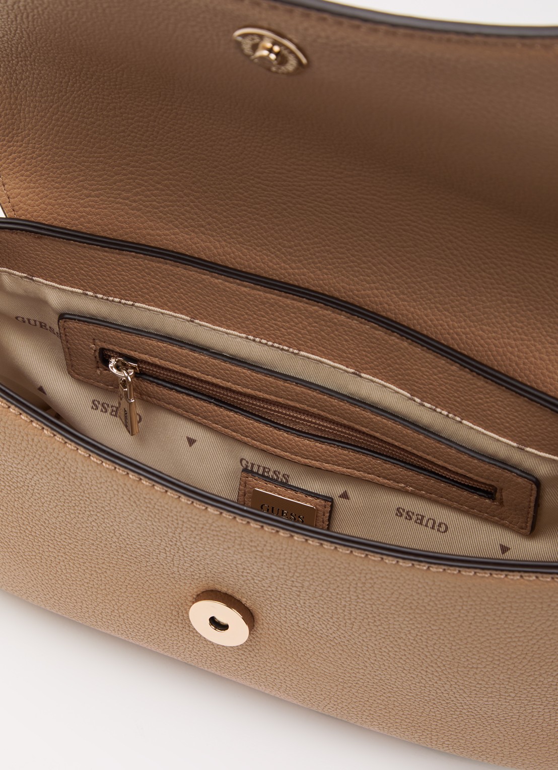 GUESS Isola crossbody tas met logo en verstelbare schouderriem  - detail 3 beige