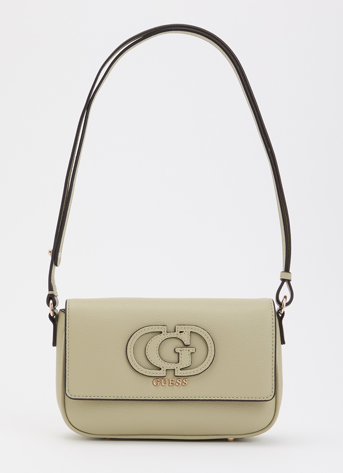 GUESS Isola crossbodytas met logo - voorkant 4 lichtgroen