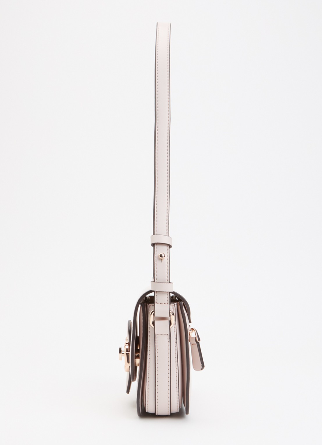 GUESS Janie schoudertas met verstelbare schouderriem - detail 2 beige