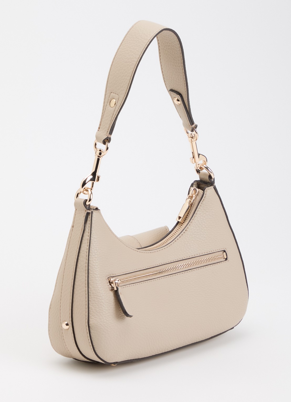 GUESS Jessa schoudertas met afneembare schouderriem - achterkant 4 taupe