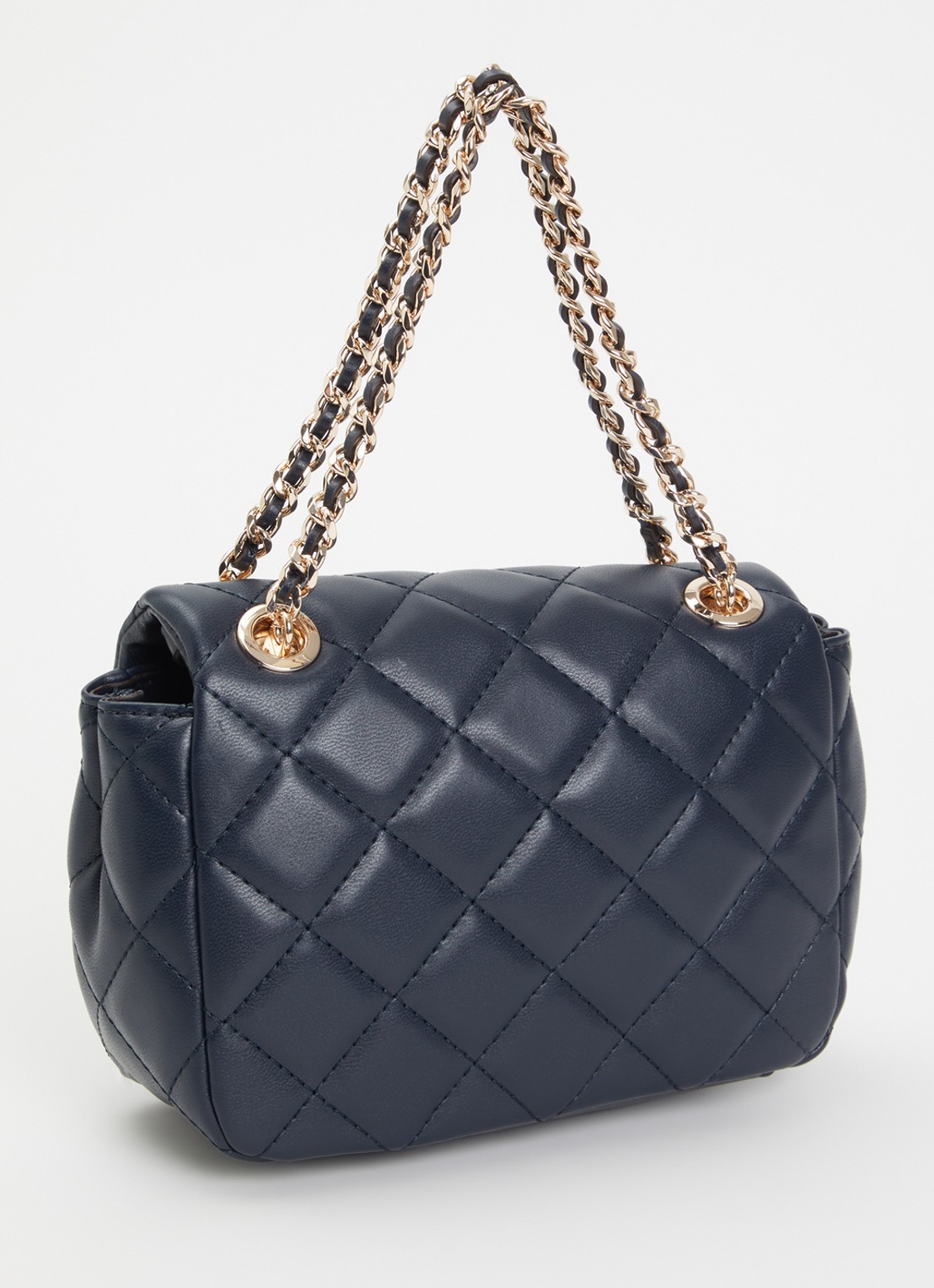 GUESS Juliet mini schoudertas met afneembare schoudertas  - achterkant donkerblauw