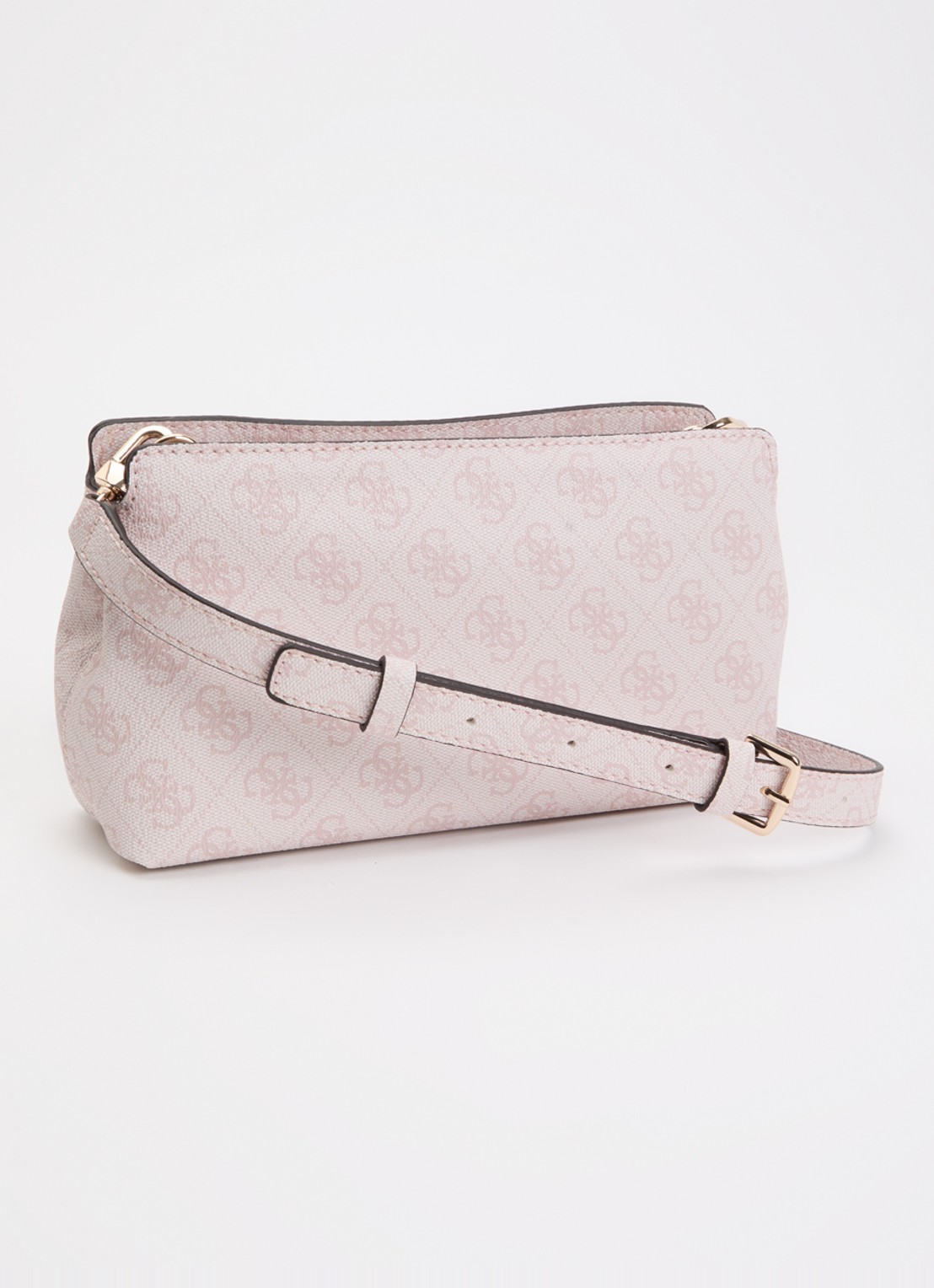 GUESS Katya crossbodytas met logoprint - achterkant 6 lichtroze