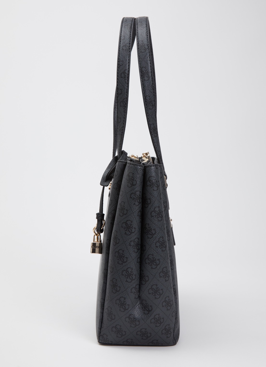 GUESS Katya schoudertas met logoprint - detail 5 zwart