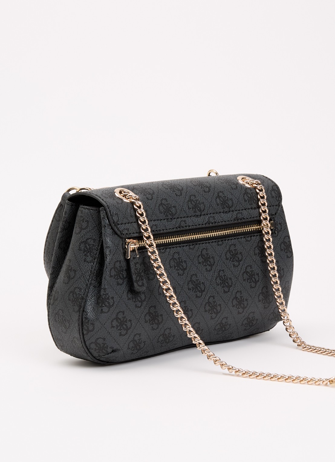 GUESS Kaya schoudertas met logoprint - achterkant zwart