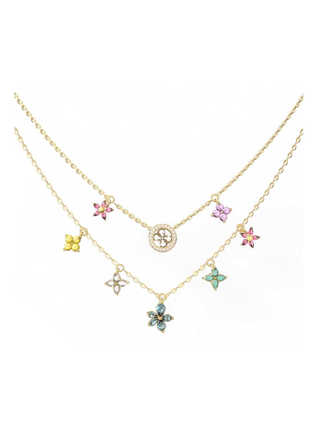 GUESS Ketting JUBN06028JWYGMCT-U - voorkant goud
