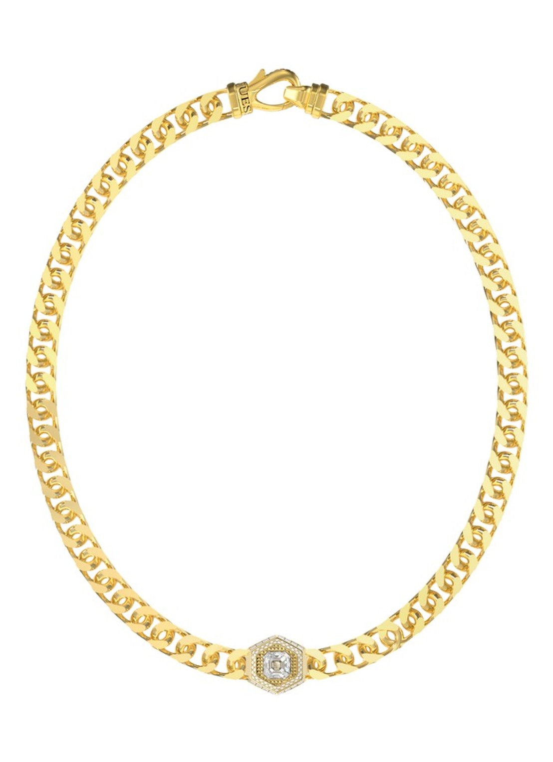 GUESS Ketting JUMN06006JWYGT-U - voorkant goud