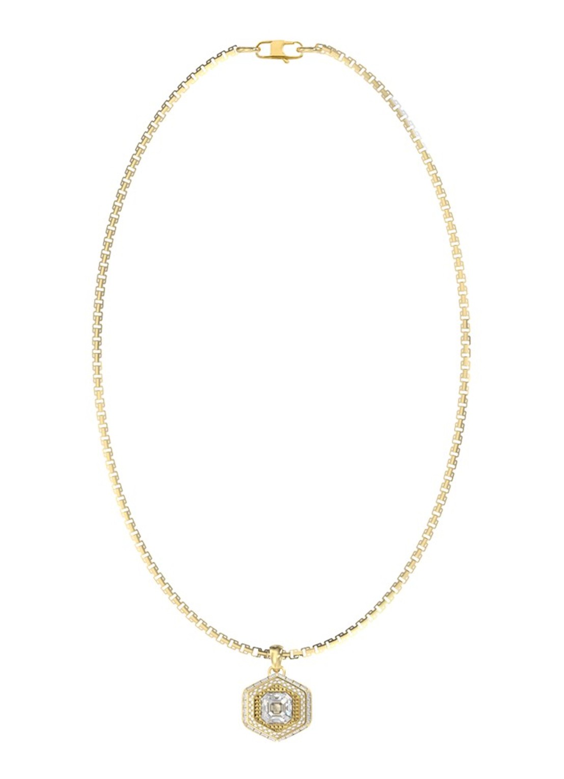 GUESS Ketting JUMN06008JWYGT-U - voorkant goud