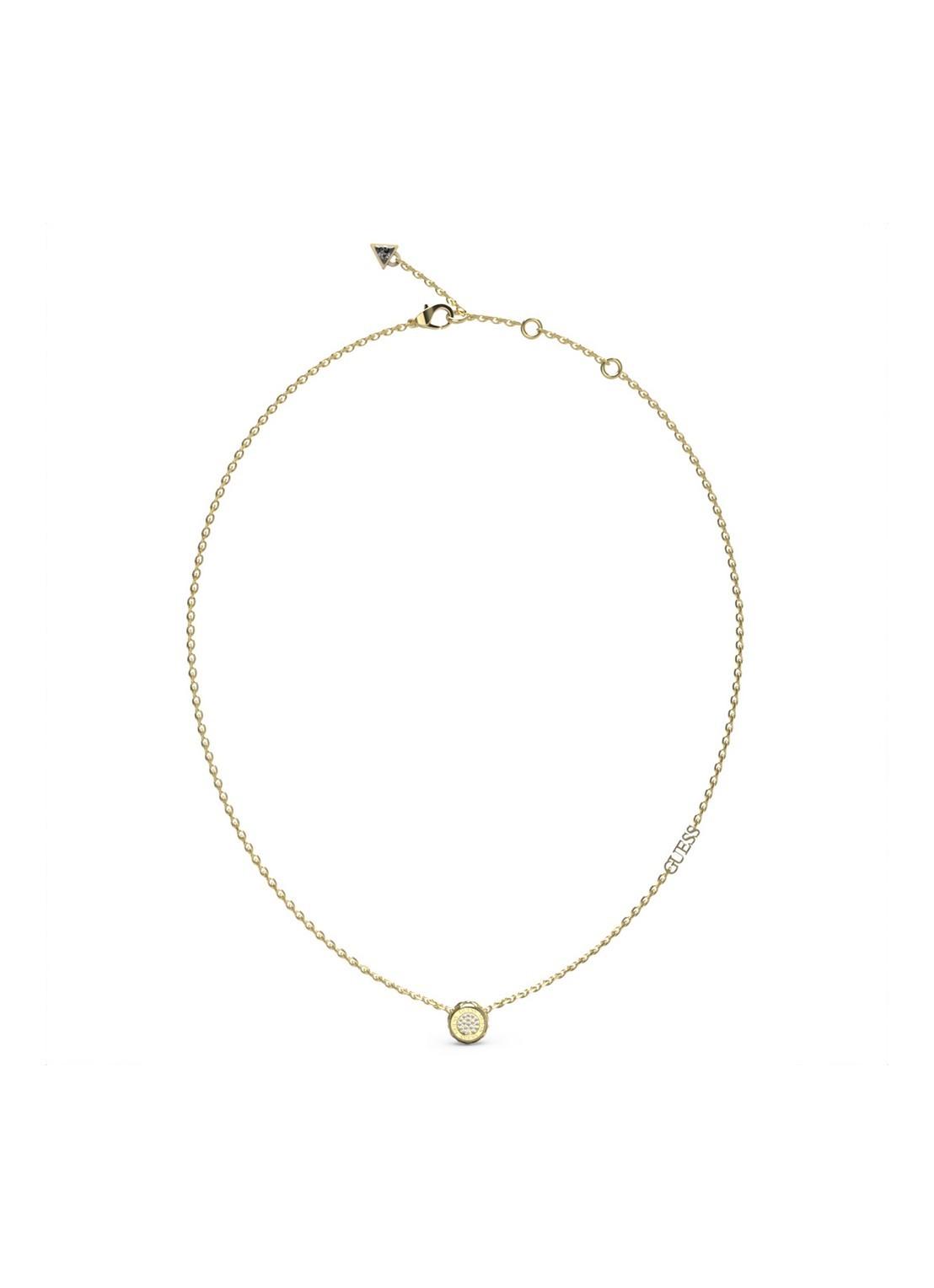 GUESS Ketting met kristal JUBN04593JWYGT-U - voorkant goud