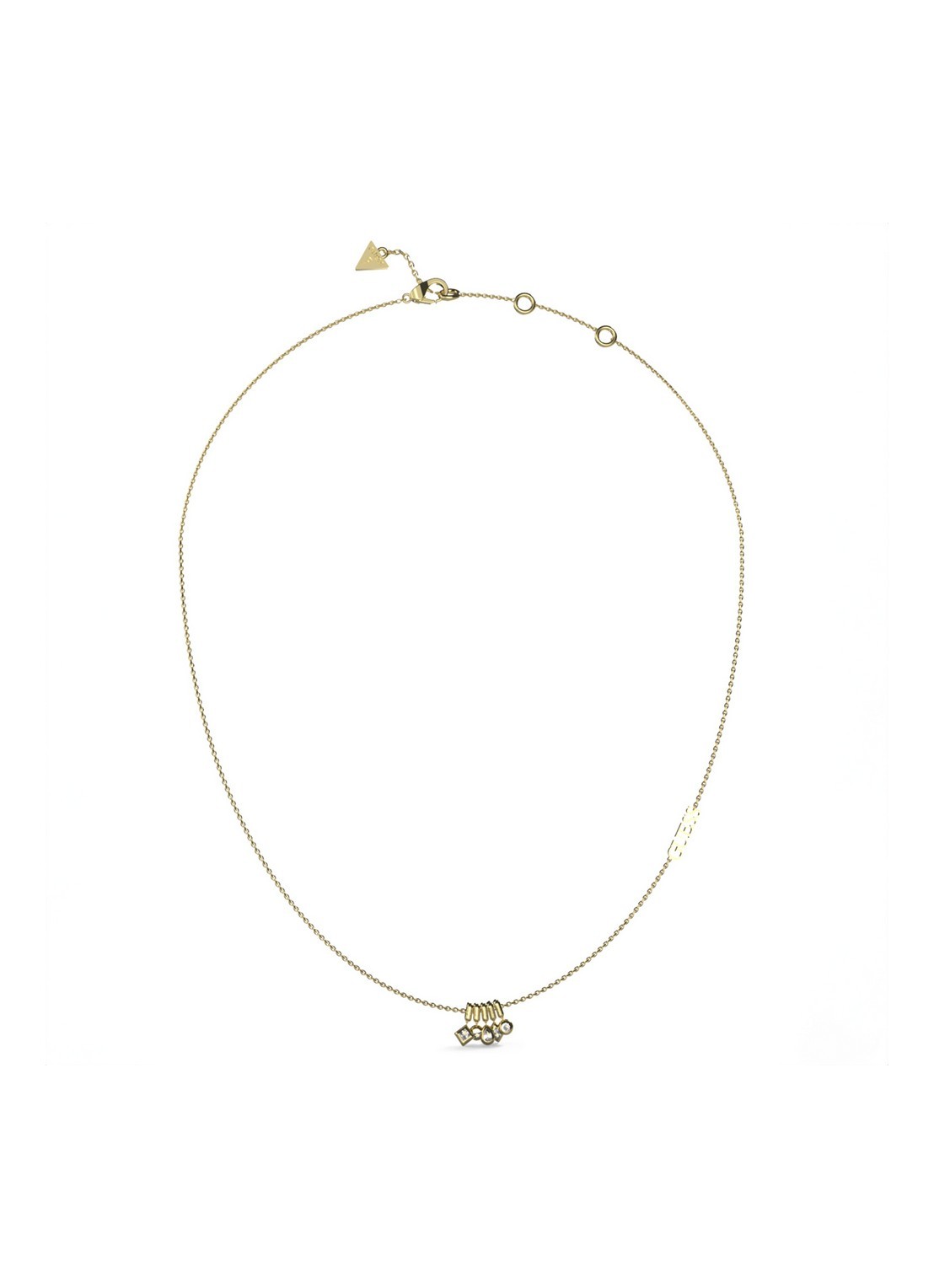 GUESS Ketting met kristal JUBN04646JWYGT-U - voorkant goud