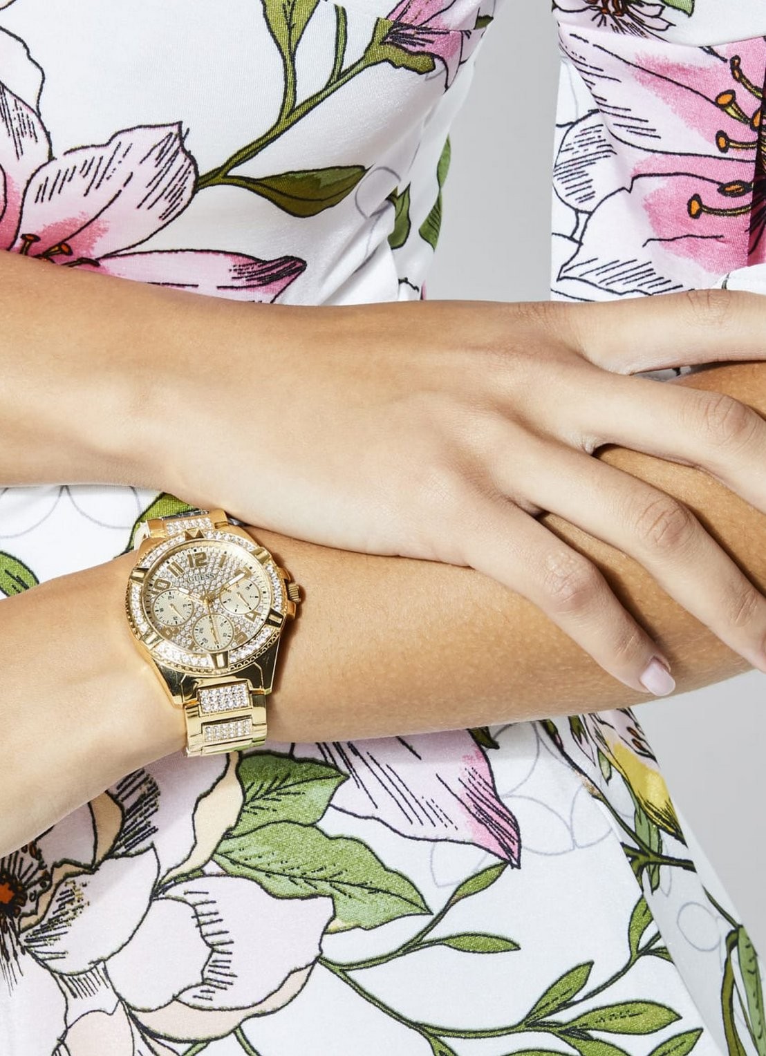 GUESS Lady Frontier horloge W1156L2 - detail 3 goud