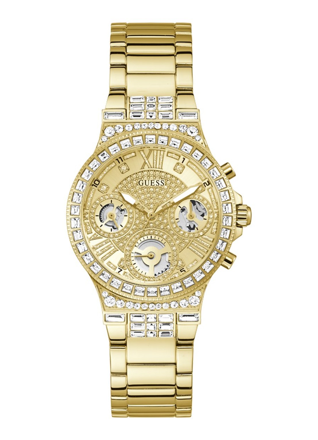 GUESS Lady Moonlight horloge GW0320L1 - voorkant 6 goud