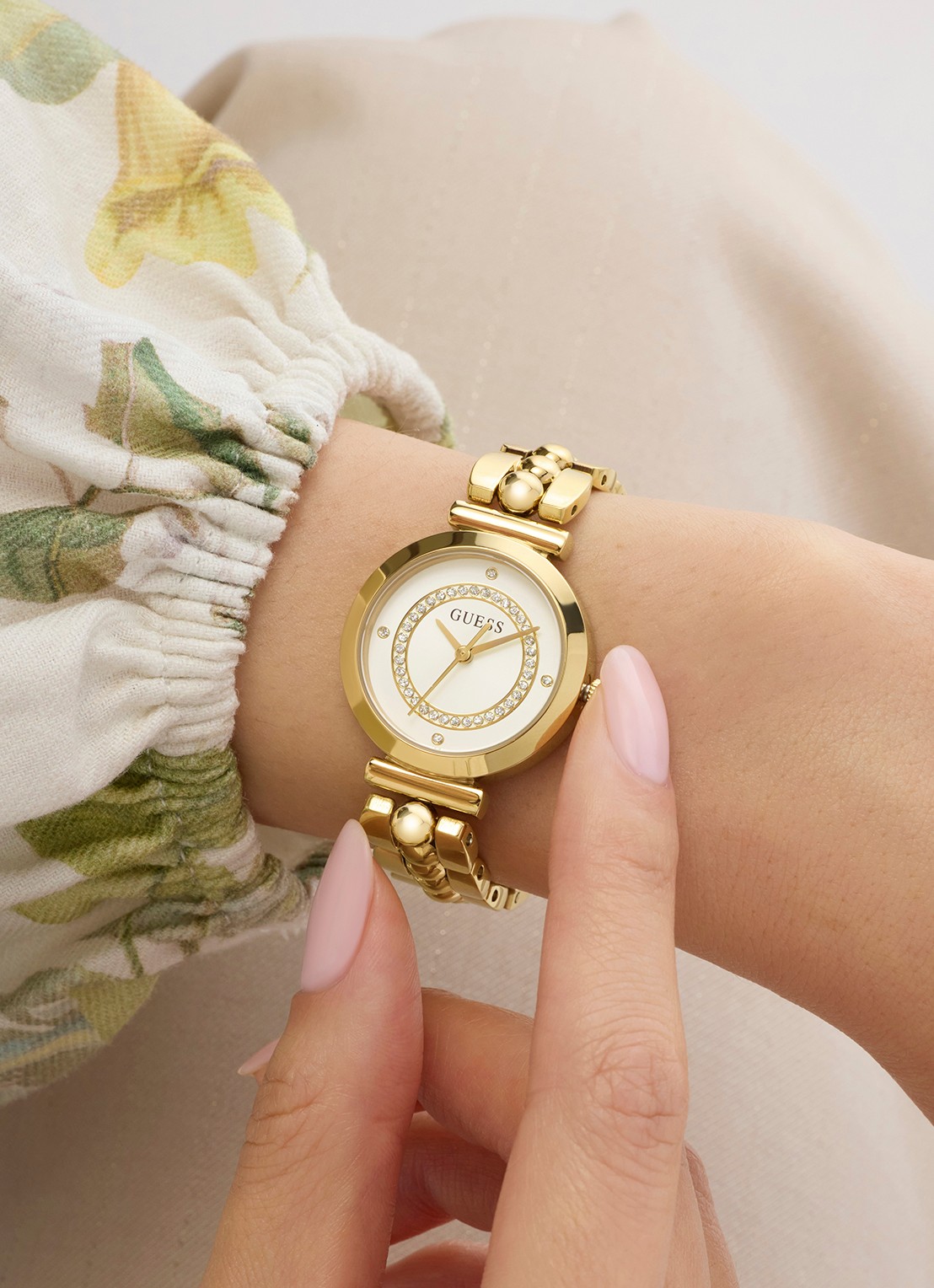 GUESS Leena horloge GW0994L2 - detail 3 goud
