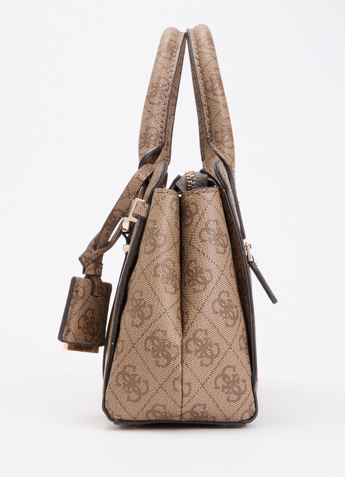 GUESS Leona Logo crossbodytas met logoprint en afneembare schouderriem  - detail 5 bruin