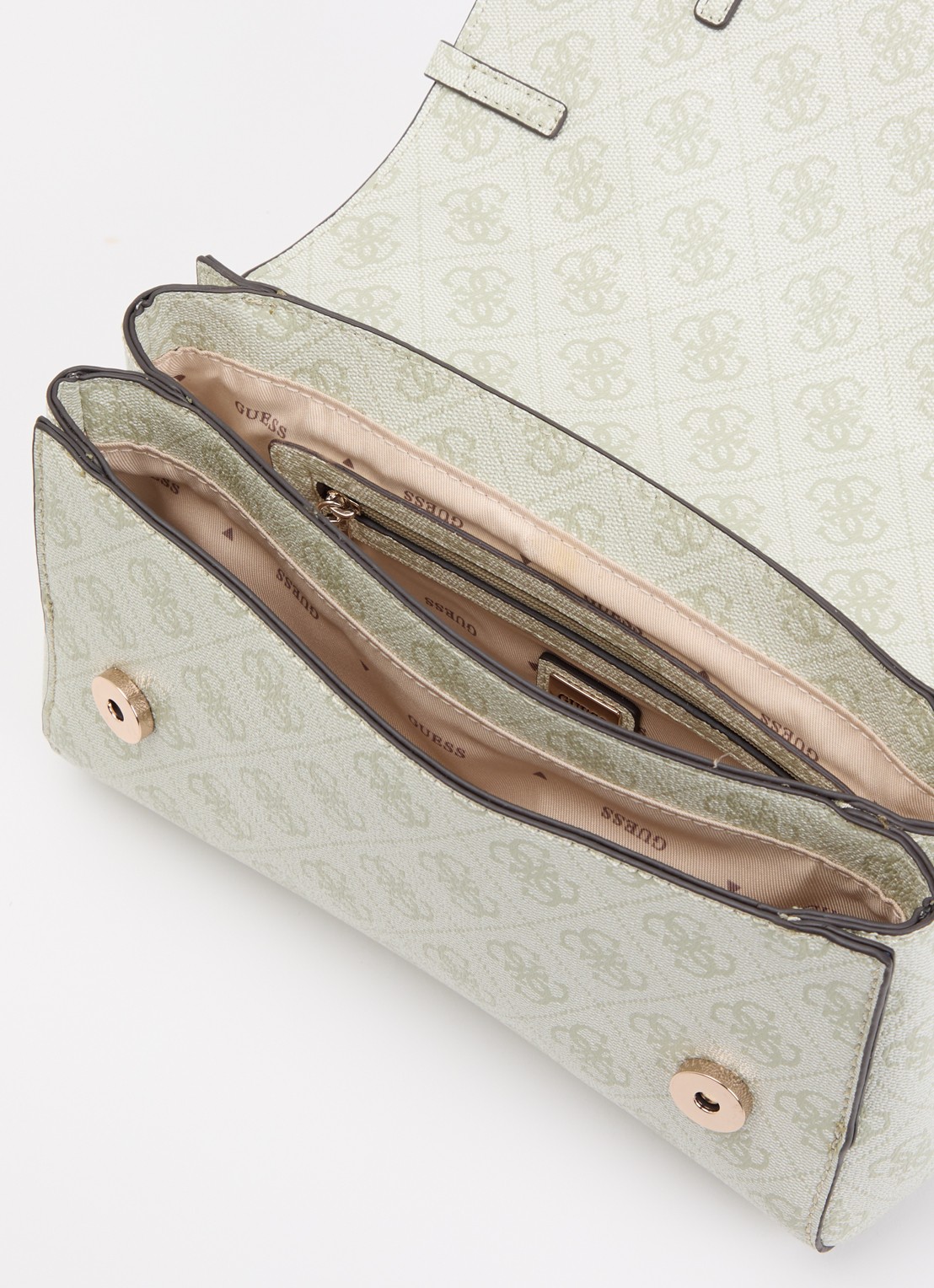 GUESS Leona Logo crossbodytas met logoprint - detail 2 groen