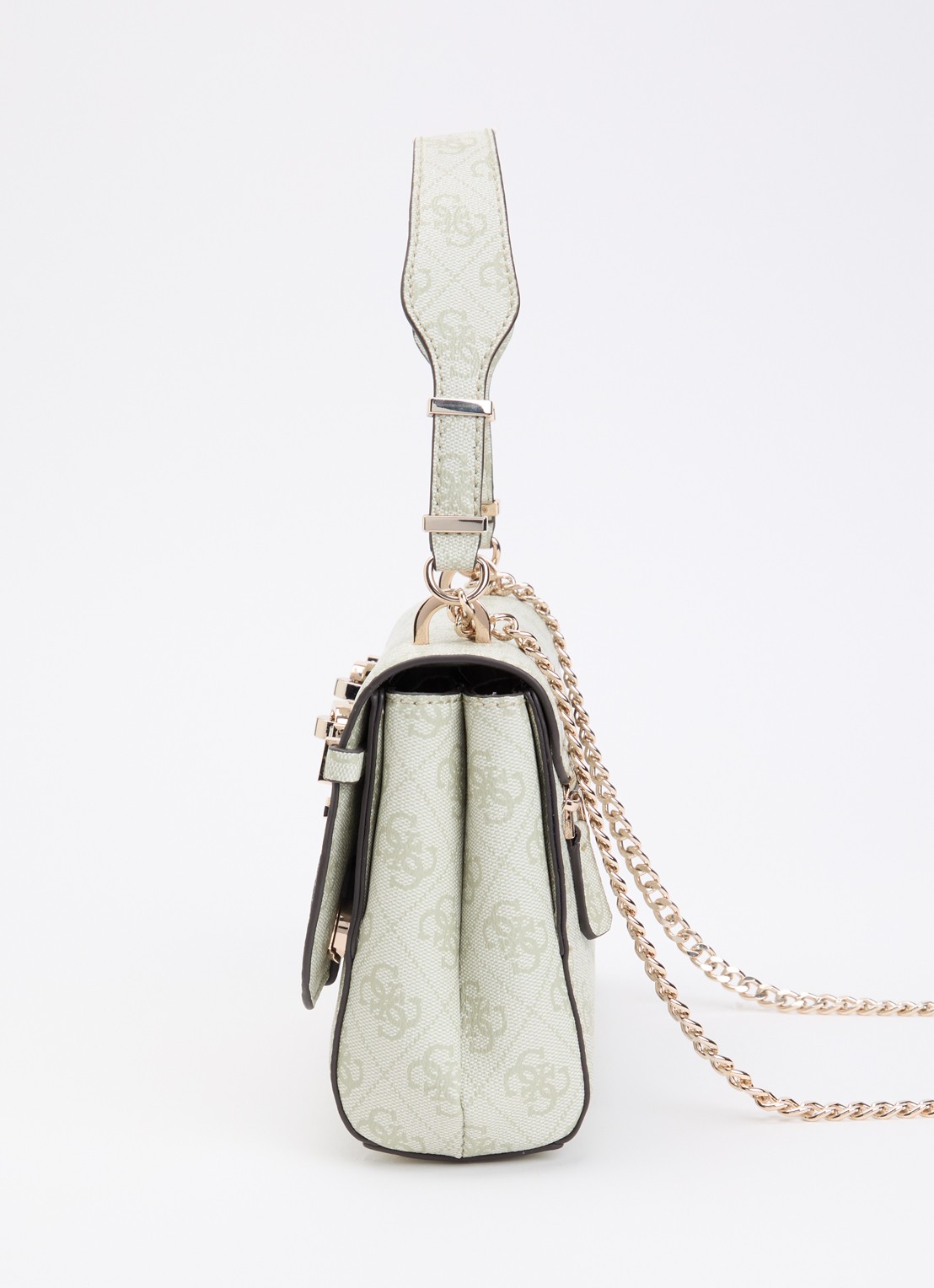 GUESS Leona Logo crossbodytas met logoprint - detail 3 groen
