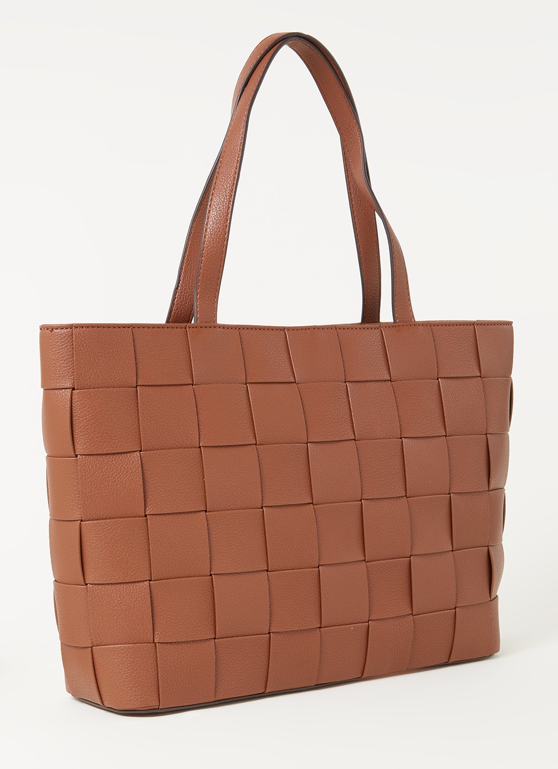 GUESS Liberty City shopper met logo - achterkant hazelnootbruin