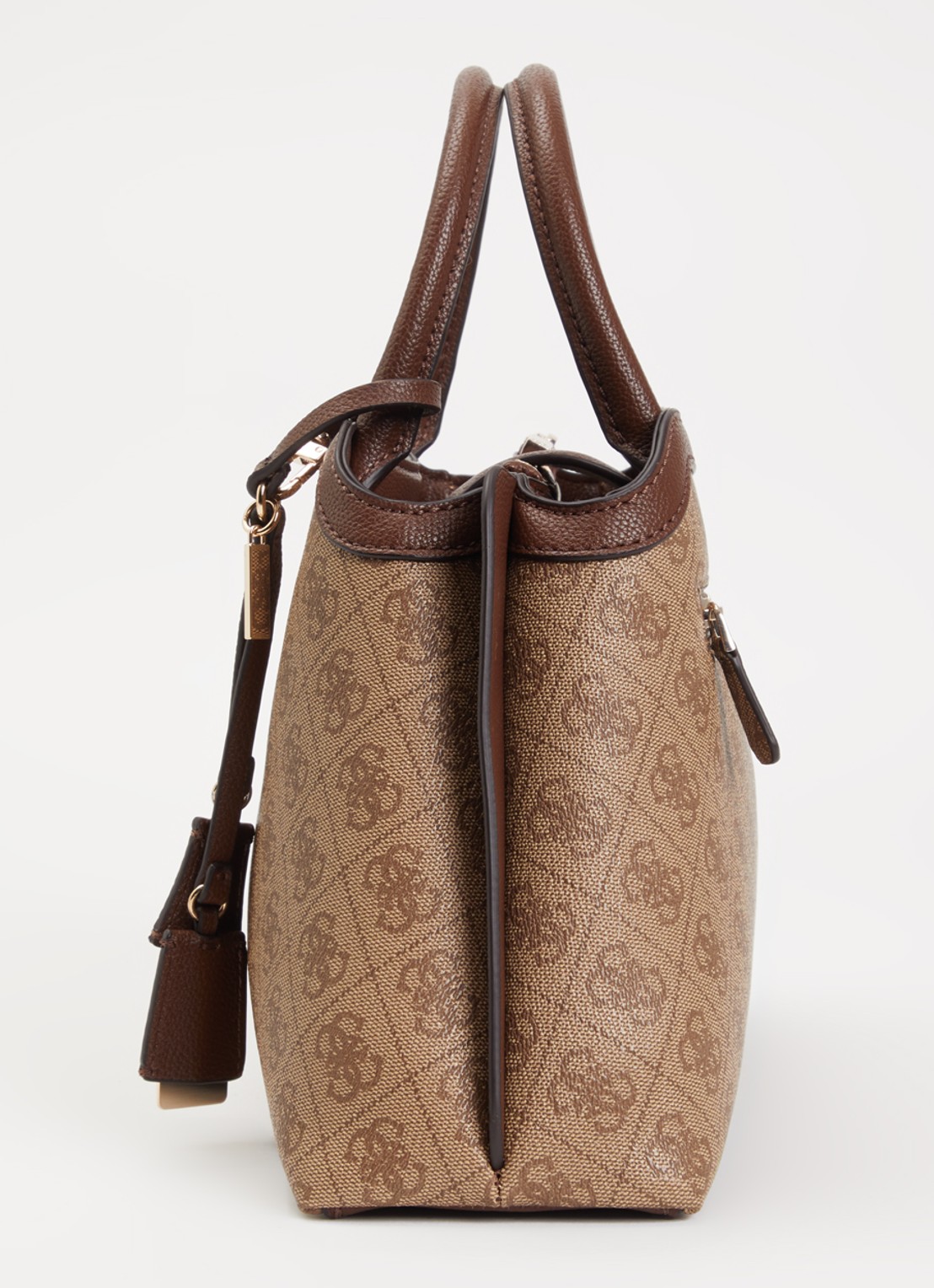 GUESS Lindsay schoudertas met logoprint - detail 3 bruin