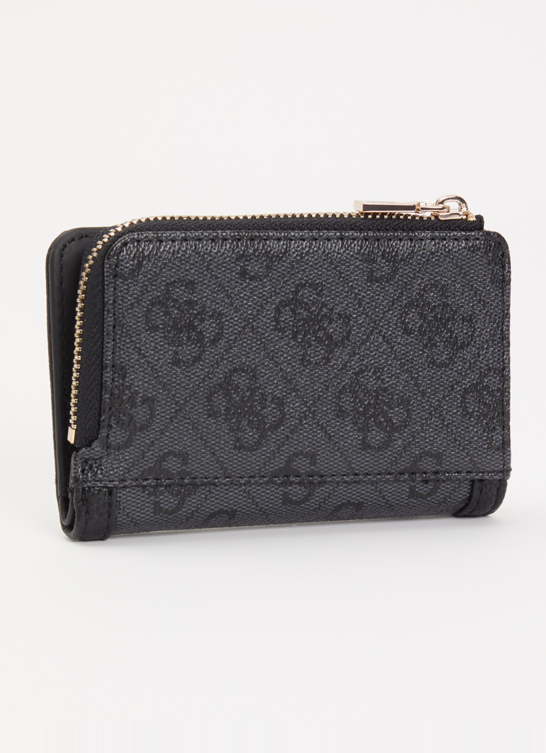 GUESS Lindsey portemonnee met logoprint - achterkant 3 antraciet