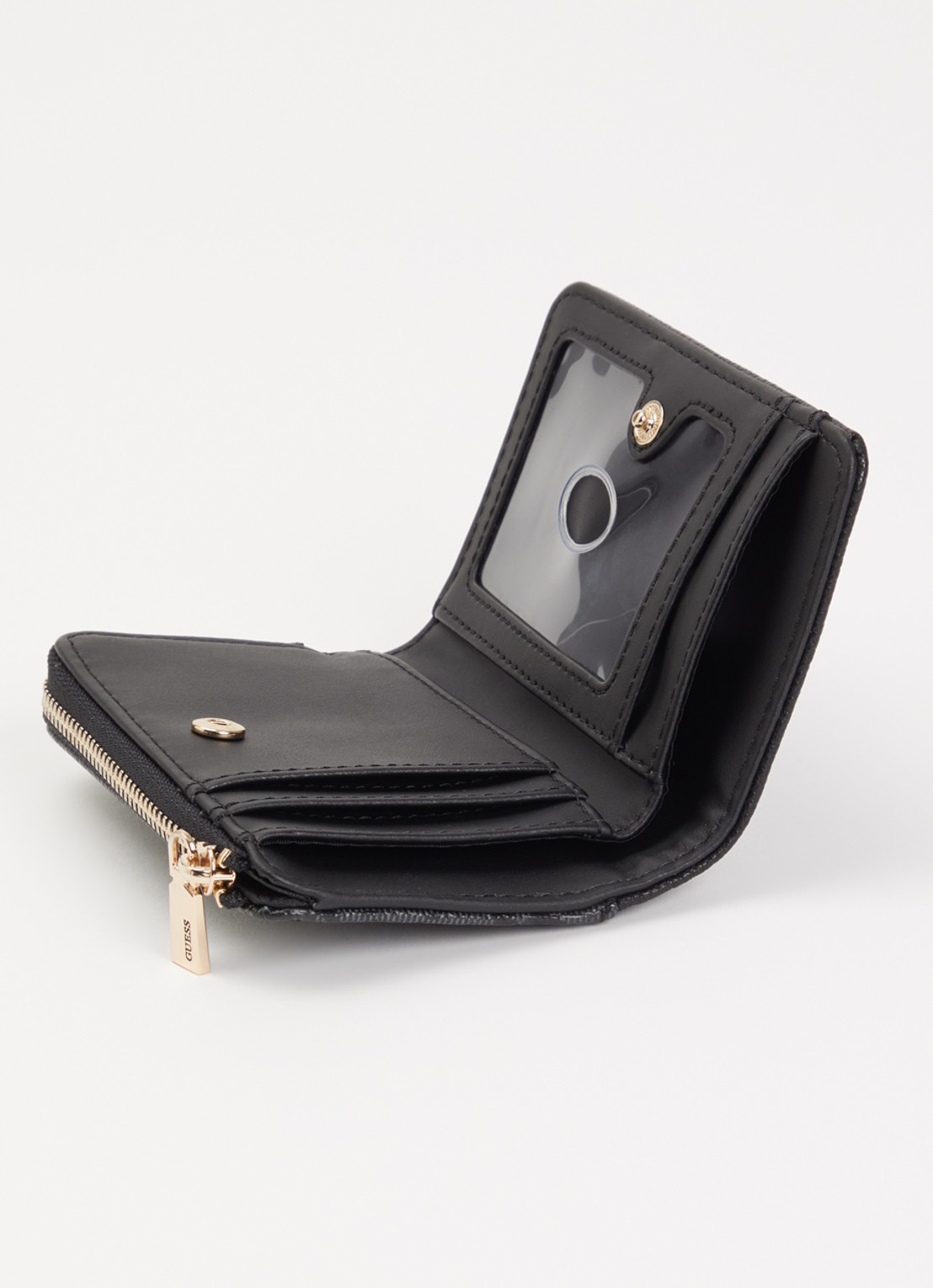 GUESS Lindsey portemonnee met logoprint - detail 2 antraciet
