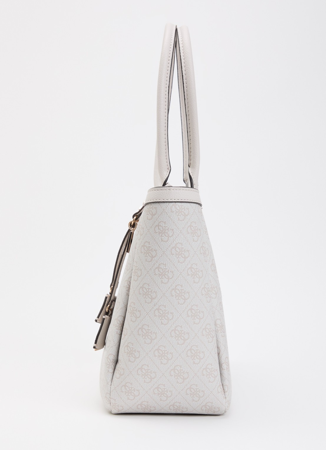 GUESS Lindsey schoudertas met logoprint - detail 2 creme