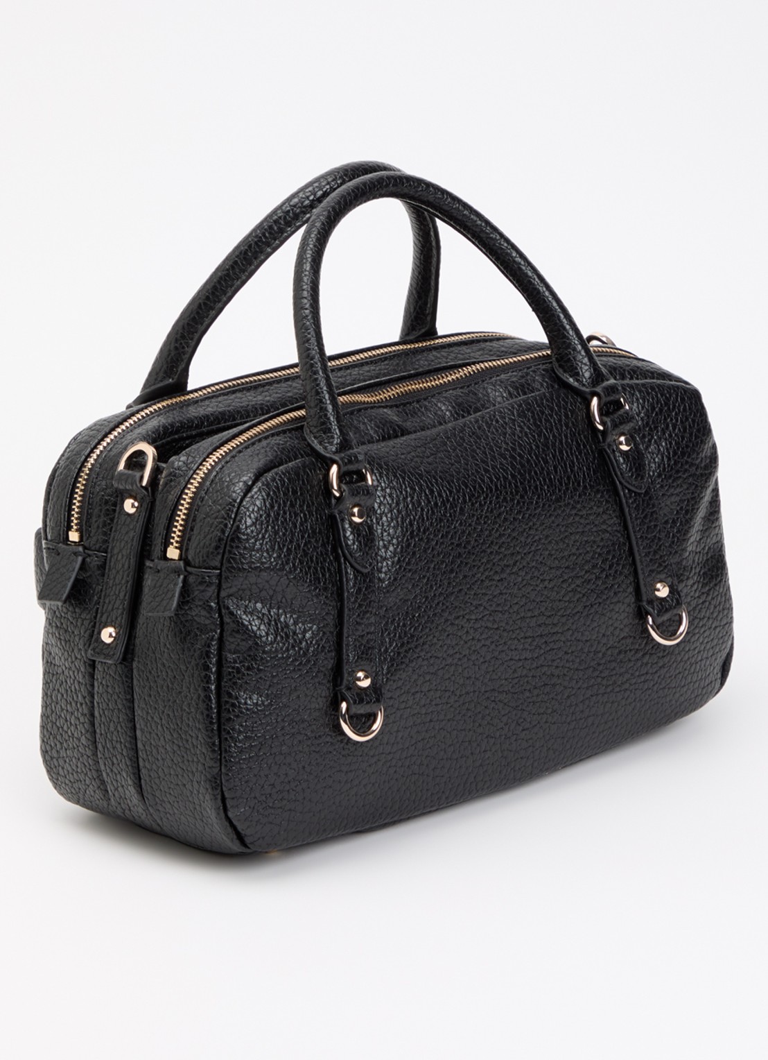 GUESS Marsha mini handtas met logo en tasbedel  - achterkant 7 zwart