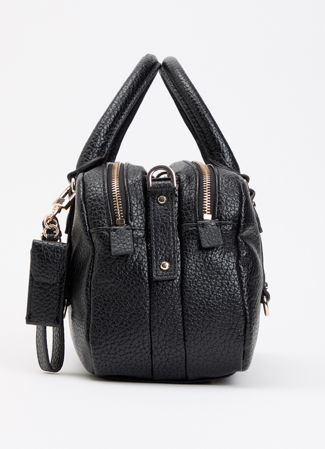 GUESS Marsha mini handtas met logo en tasbedel  - detail 2 zwart