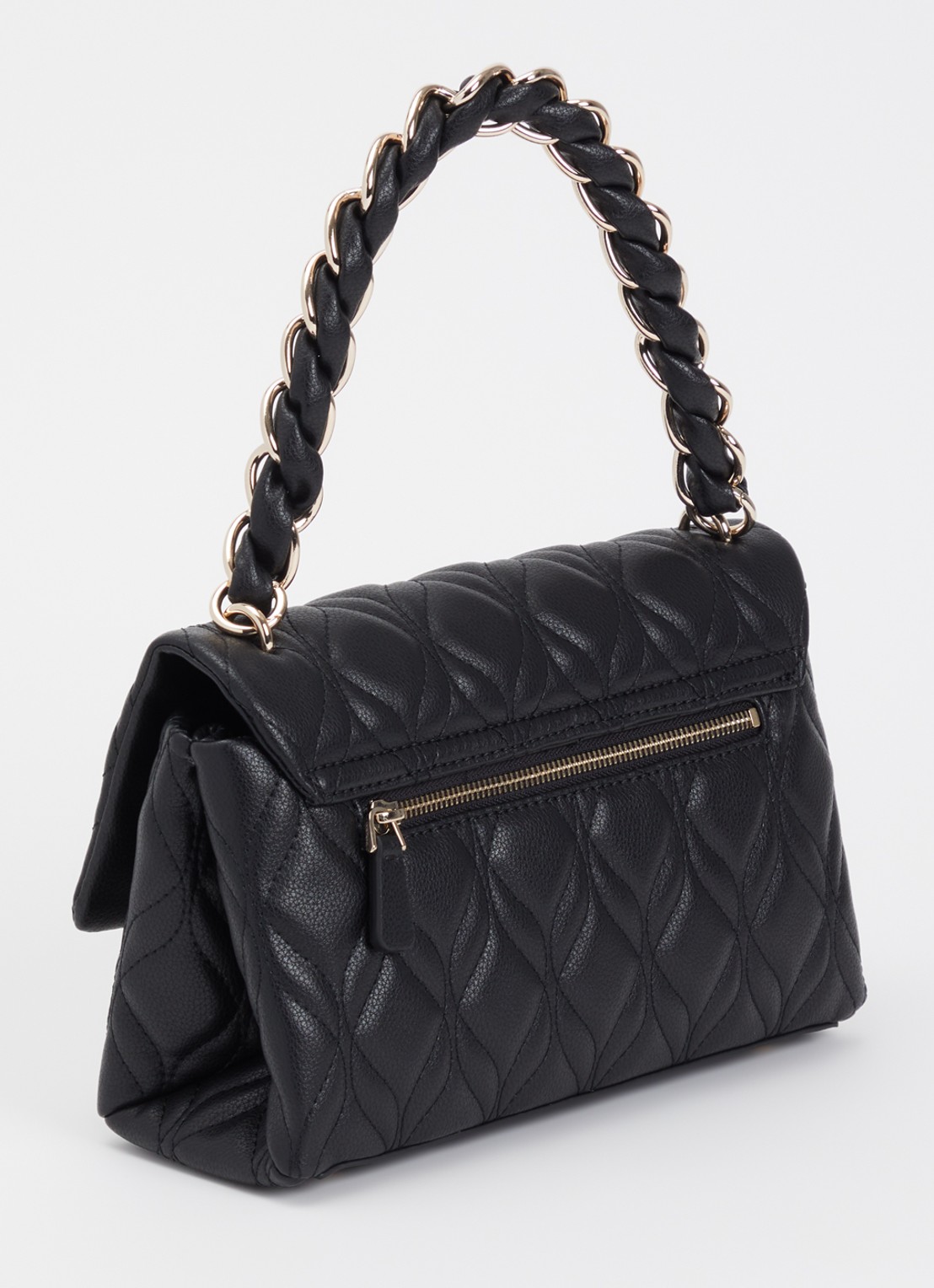 GUESS Maxine crossbodytas met quilt patroon - achterkant 5 zwart