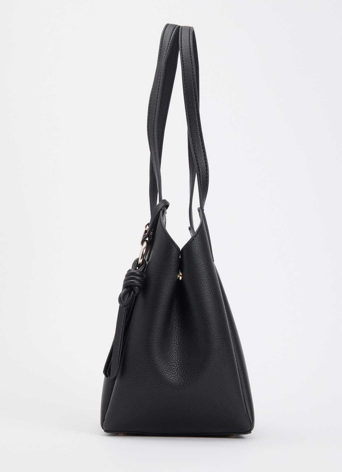 GUESS Melody schoudertas met logo en tasbedel - detail 4 zwart