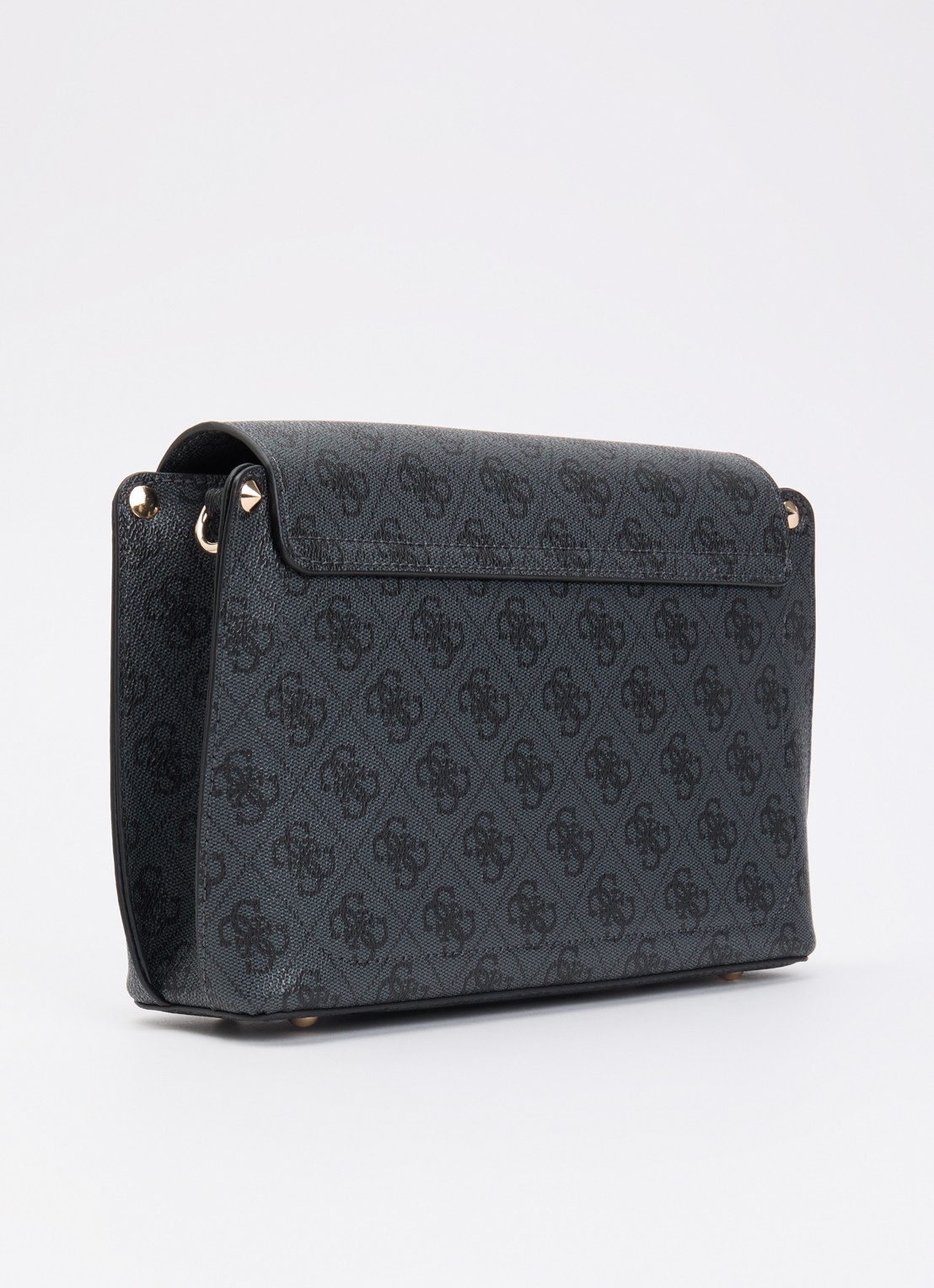 GUESS Meridian II Flap crossbodytas met logo  - achterkant 4 grijs