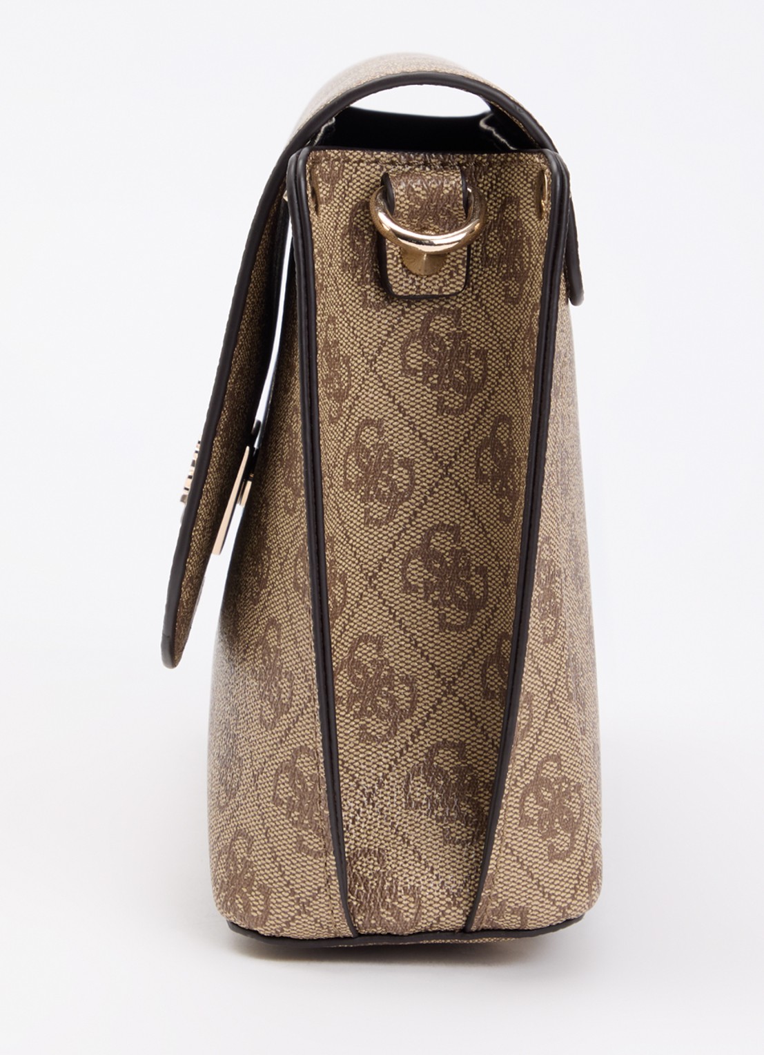 GUESS Meridian II Flap crossbodytas met logoprint - detail 2 beige