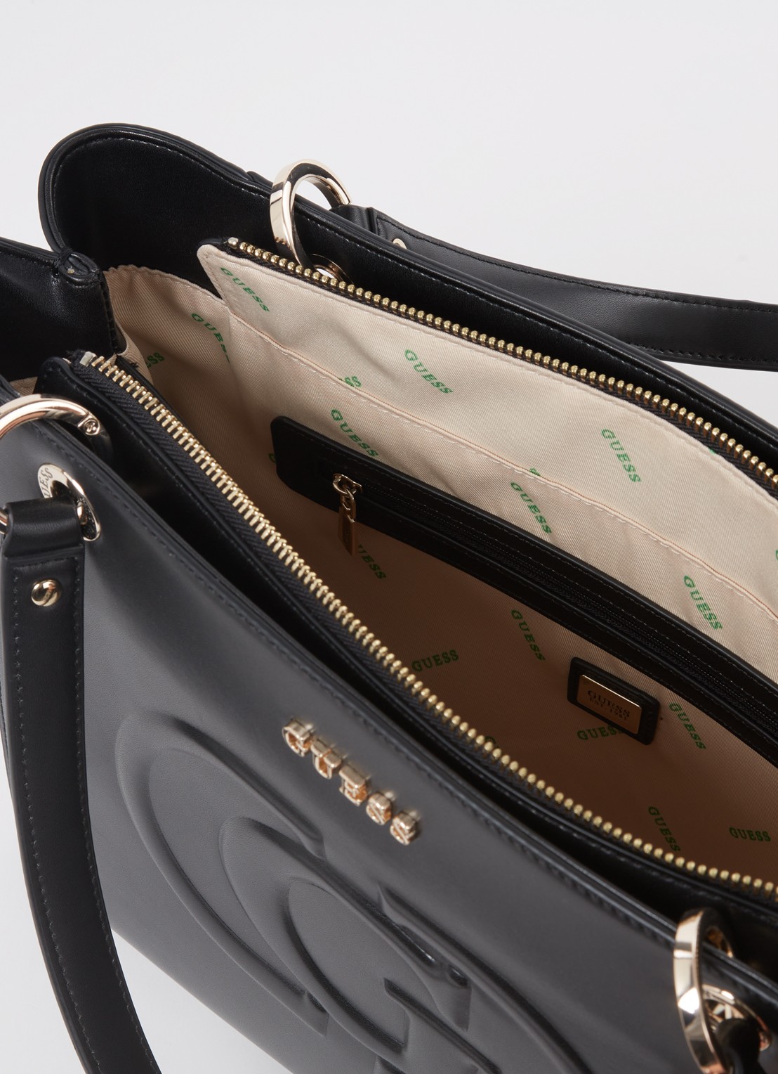 GUESS  Mietta Noel schoudertas met logo - detail 4 zwart