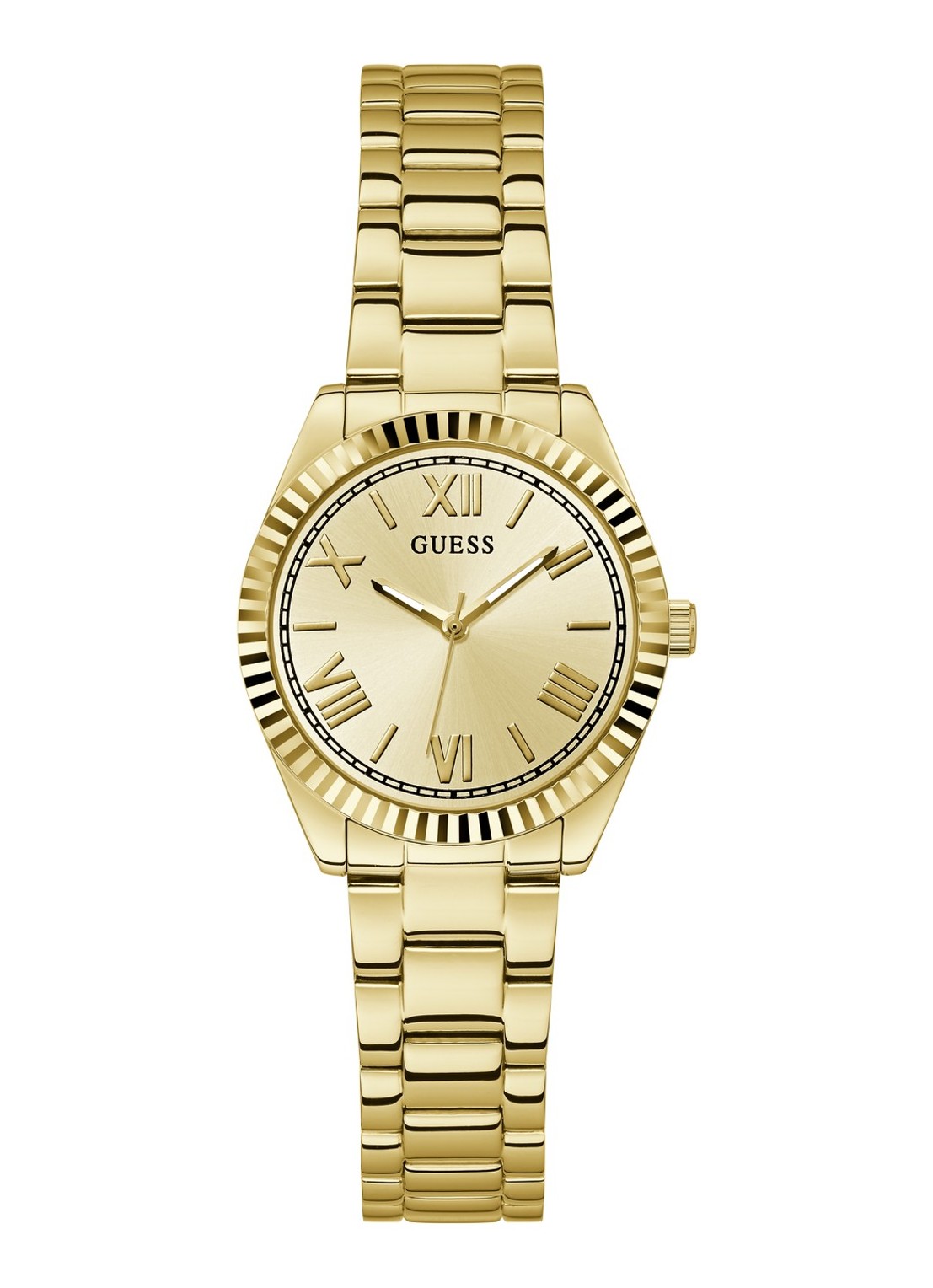 GUESS Mini Luna horloge GW0687L2 - voorkant goud