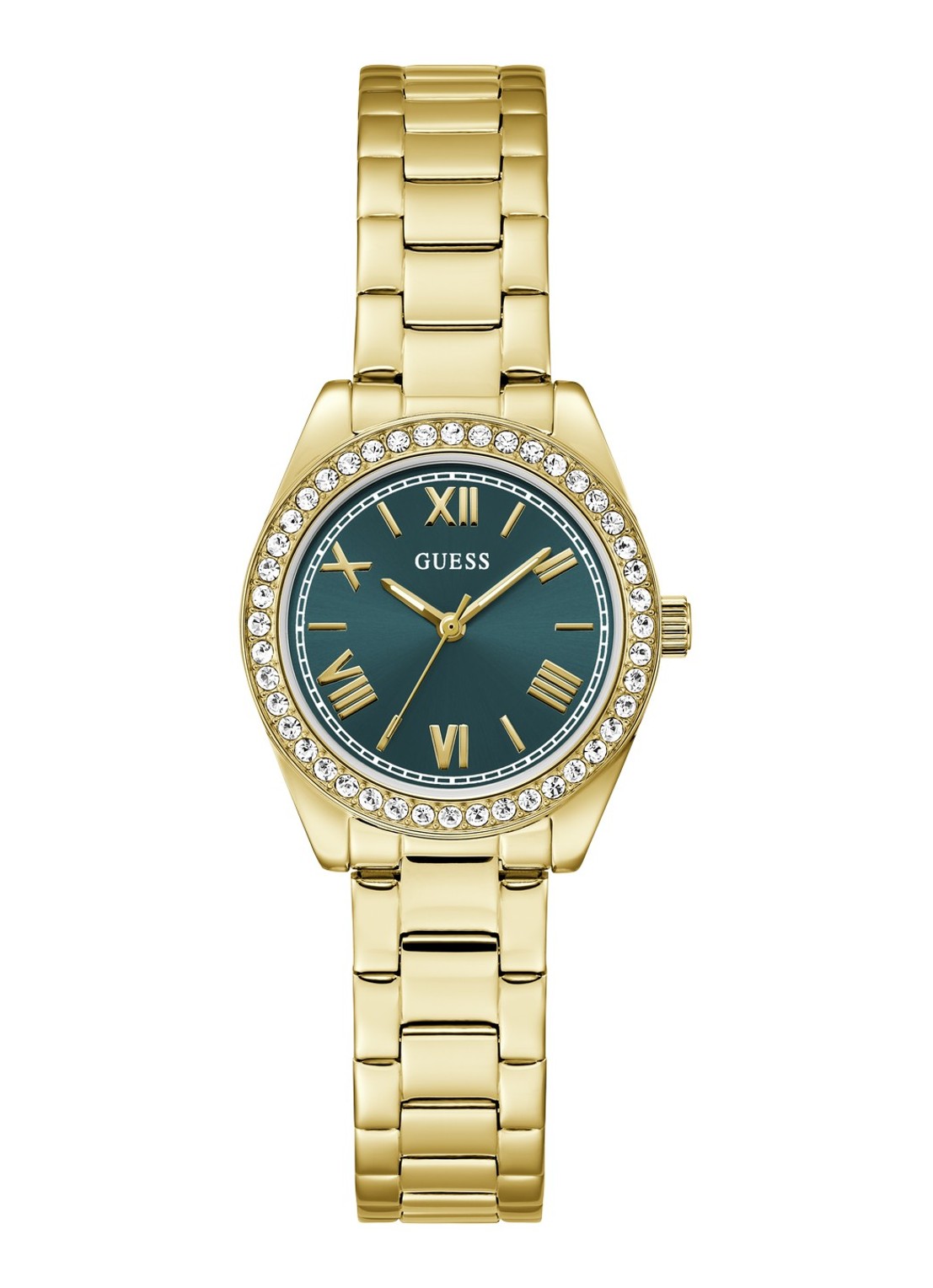 GUESS Mini Luna horloge GW0841L9 - voorkant goud