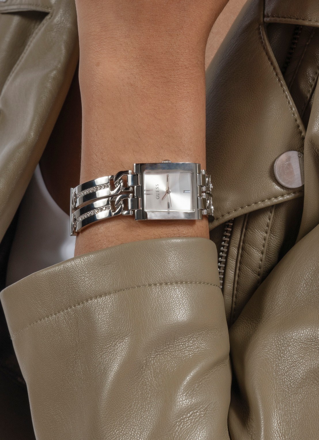 GUESS Mod Id horloge GW0668L1 - voorkant 6 zilver