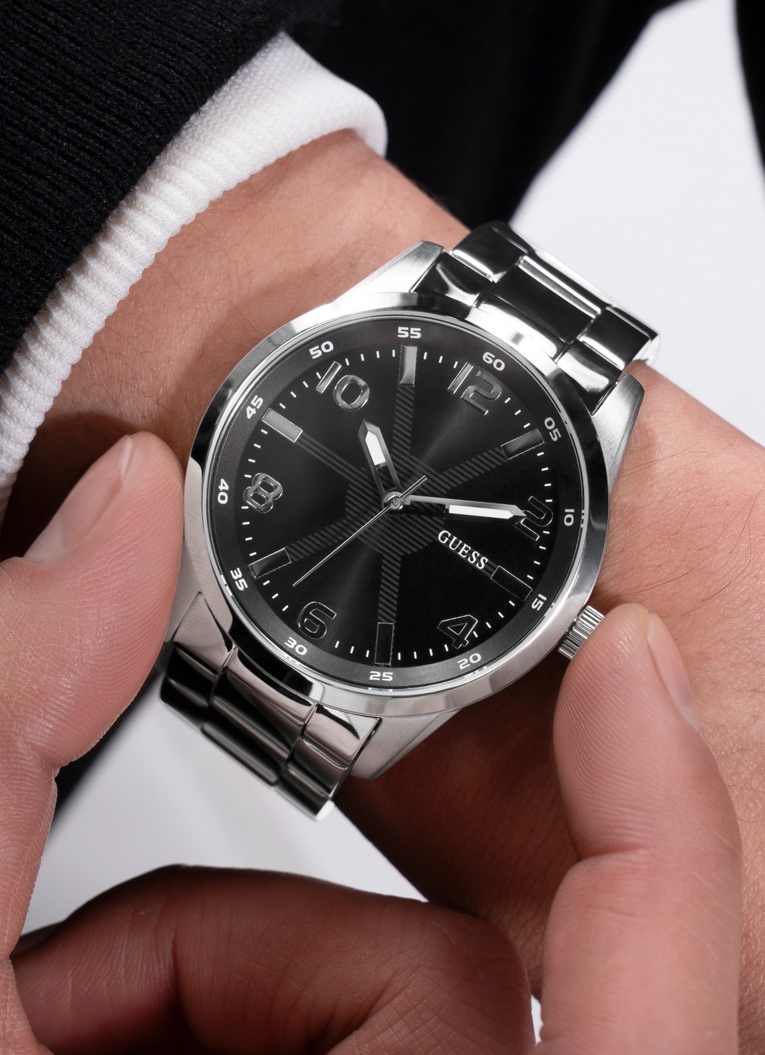 GUESS Monte horloge GW0804G2 - detail 5 zilver