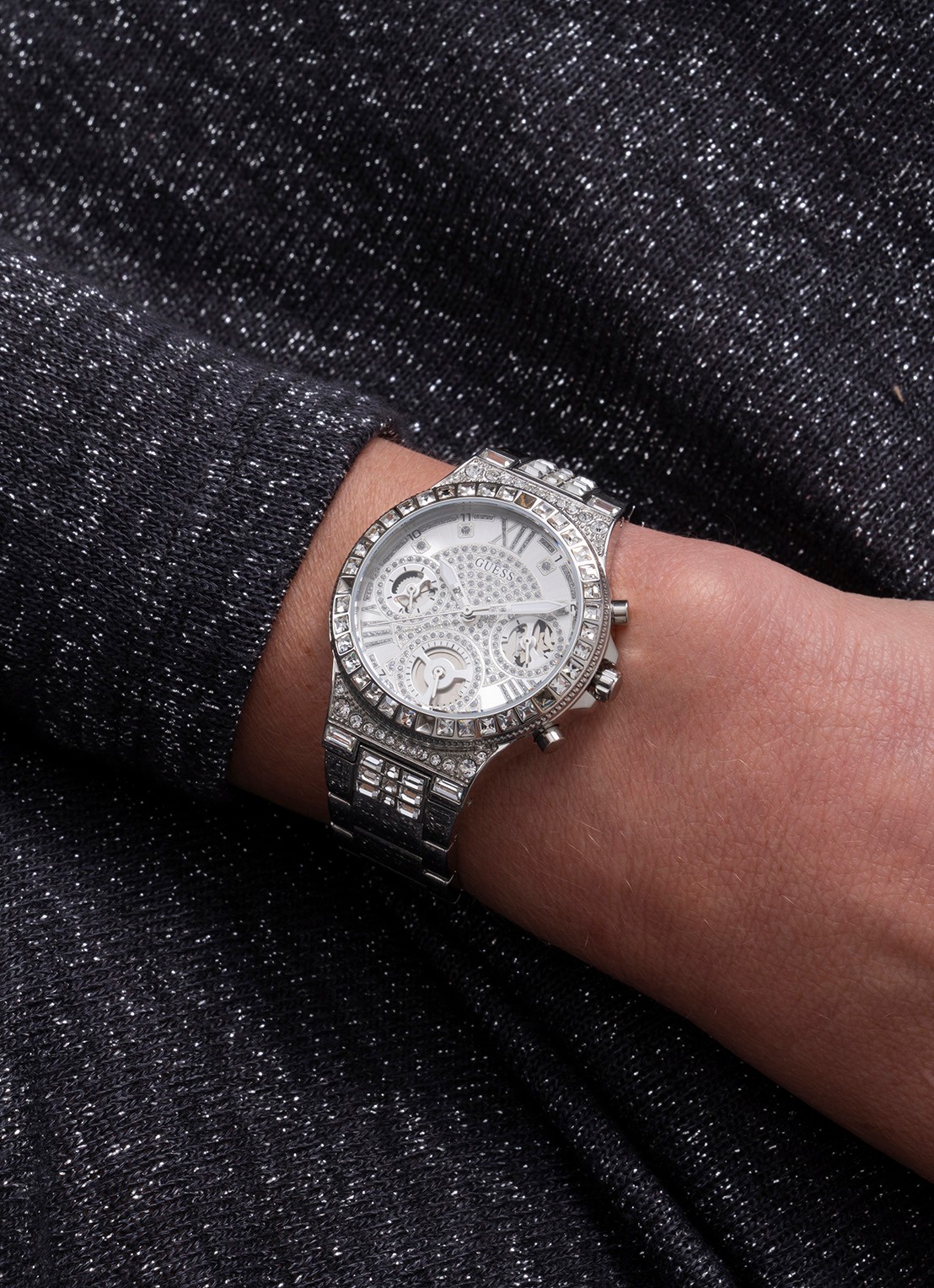 GUESS Moonlight horloge GW0320L1 - detail 7 zilver