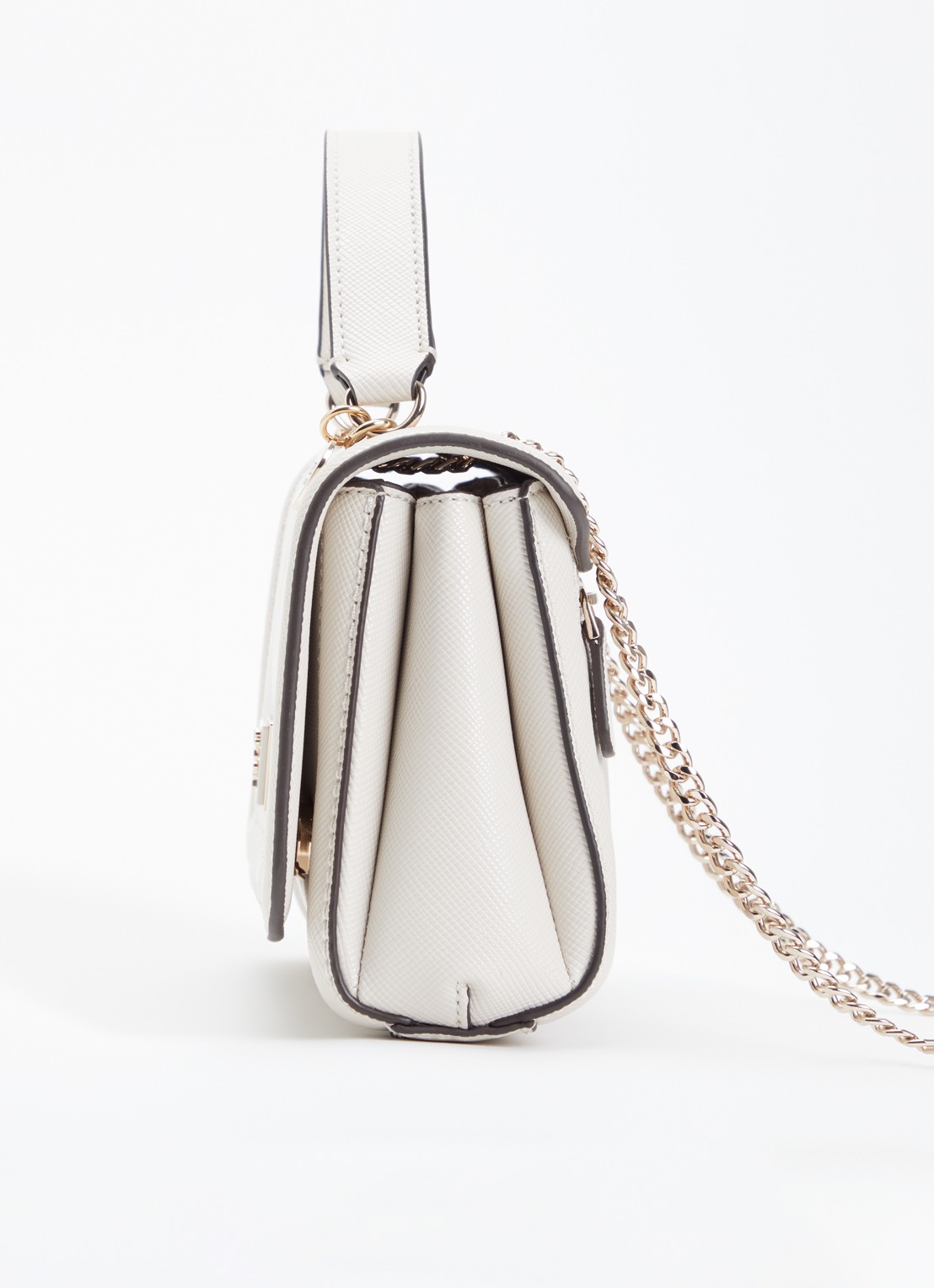 GUESS Noelle I crossbodytas met structuur en verstelbare schouderriem  - detail 4 gebroken wit