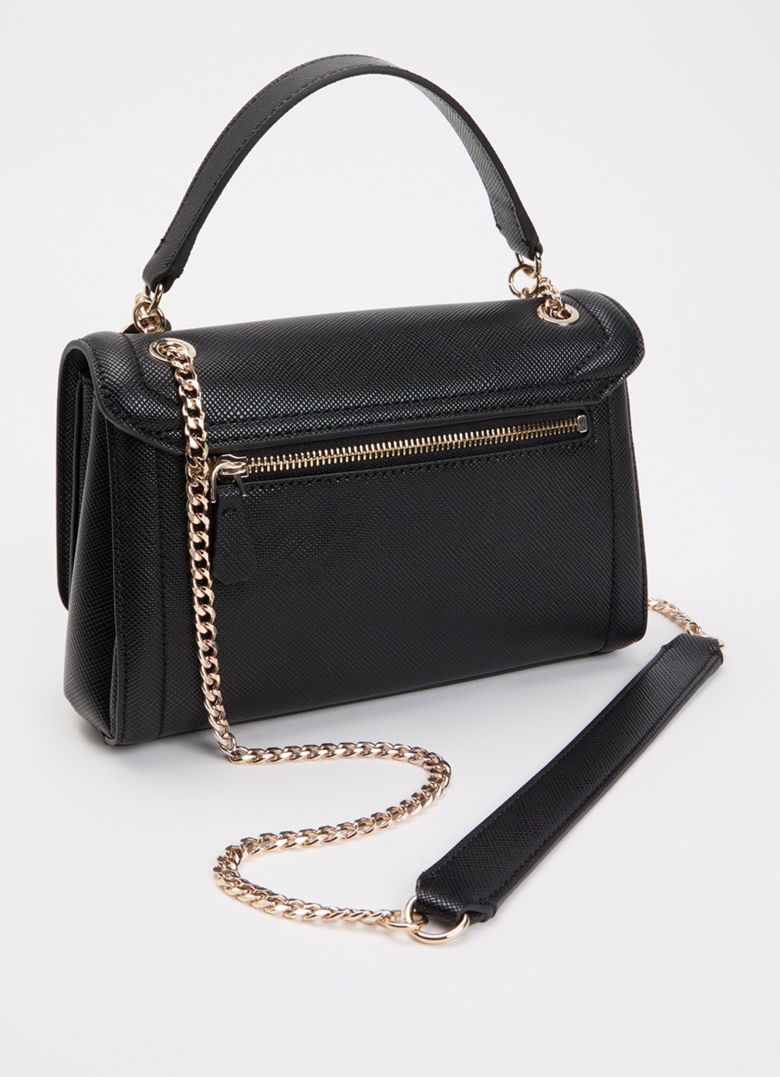 GUESS Noelle II schoudertas met logo - achterkant zwart