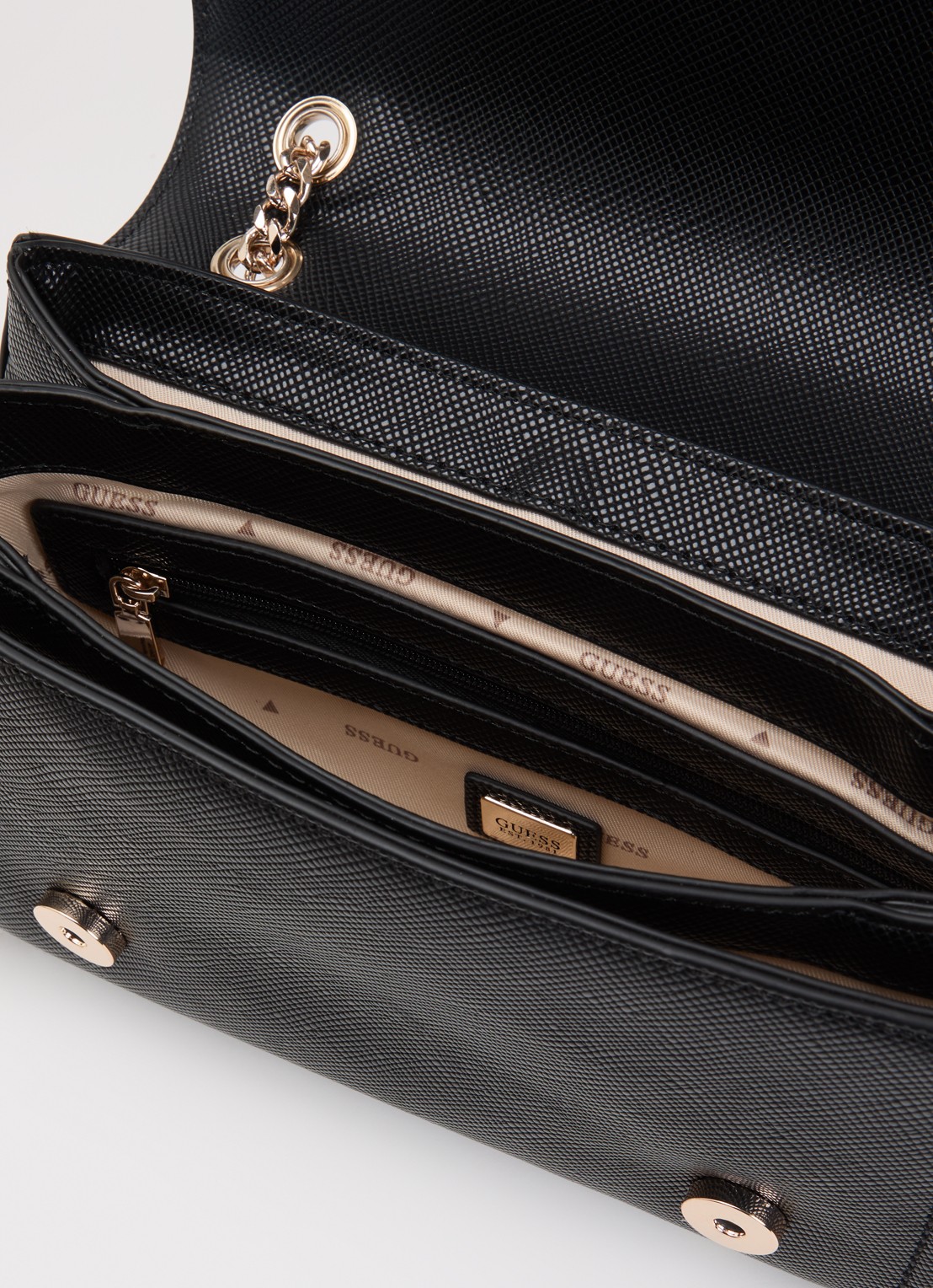GUESS Noelle II schoudertas met logo - detail 2 zwart