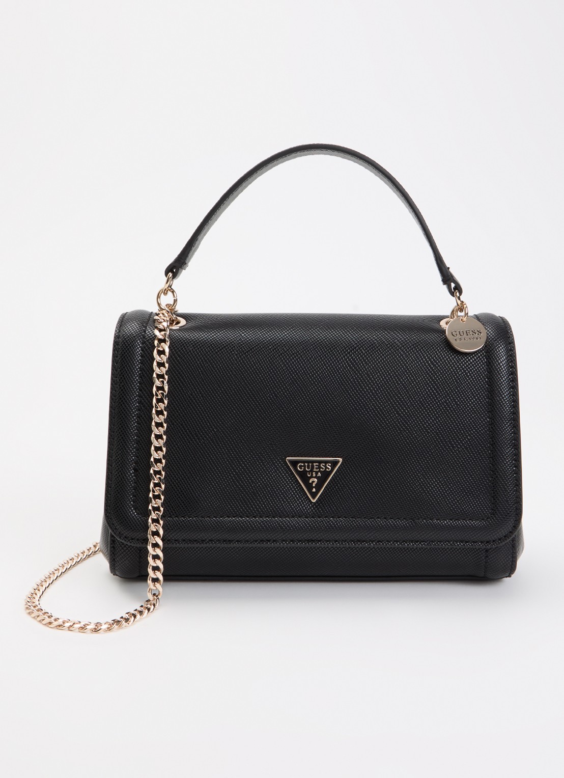 GUESS Noelle II schoudertas met logo - voorkant 5 zwart