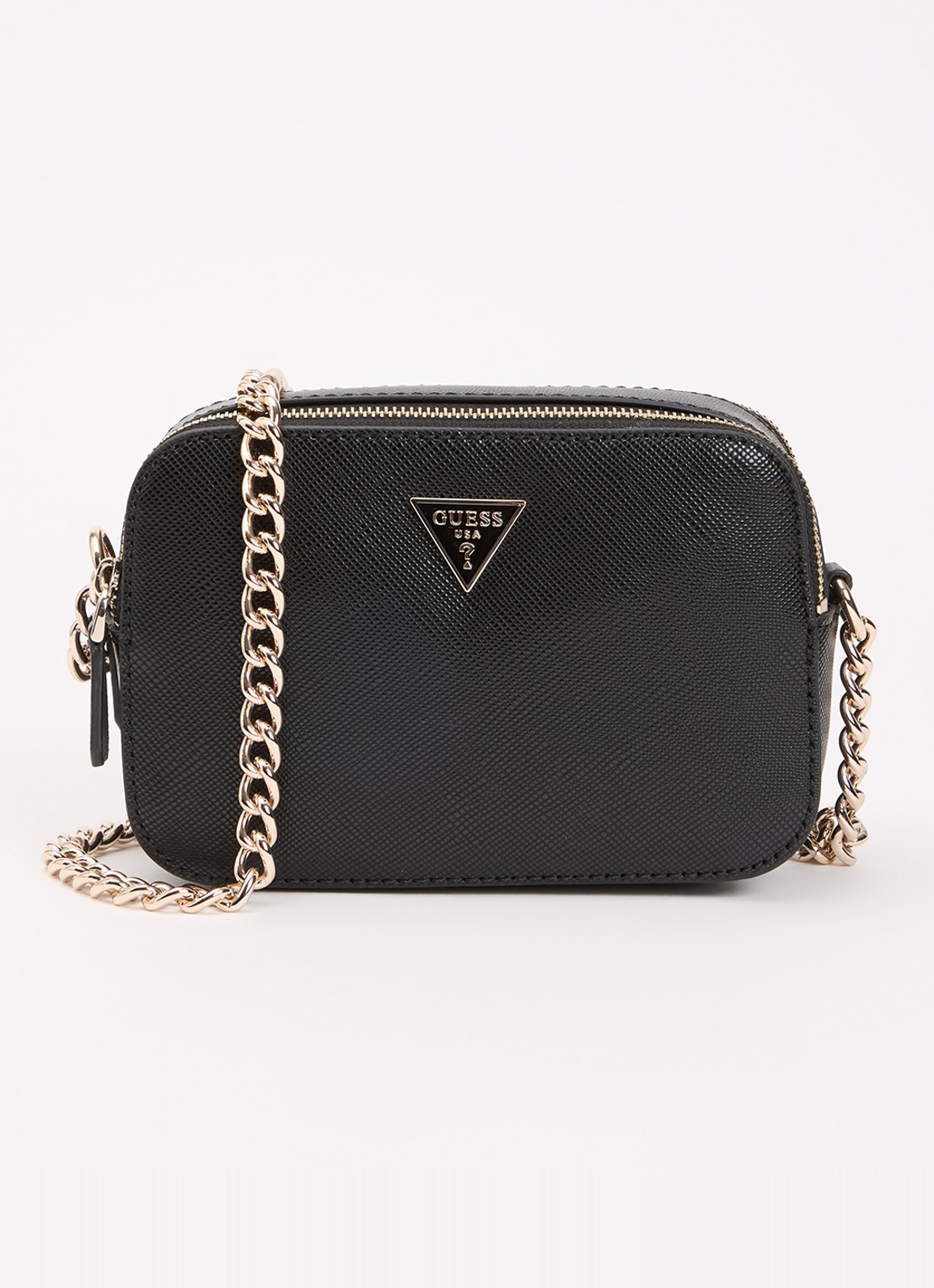 GUESS Noelle ll crossbodytas met logo - voorkant 5 zwart