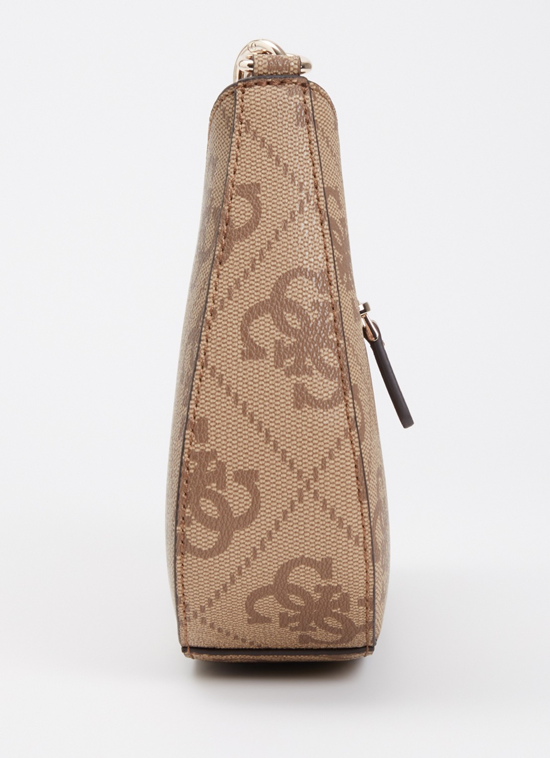GUESS Noelle ll schoudertas met logoprint en afneembare schouderriem - detail 5 lichtbruin