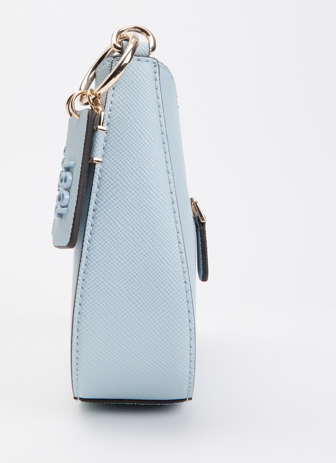 GUESS Noelle ll schoudertas met logoprint en afneembare schouderriem - detail 3 lichtblauw