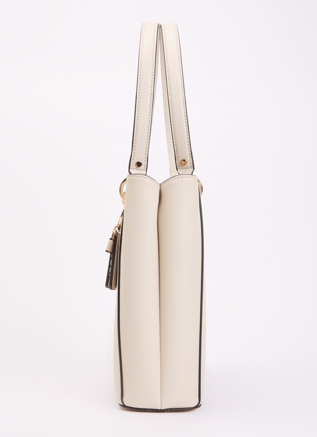GUESS Noelle ll schoudertas met logoprint - detail 5 gebroken wit