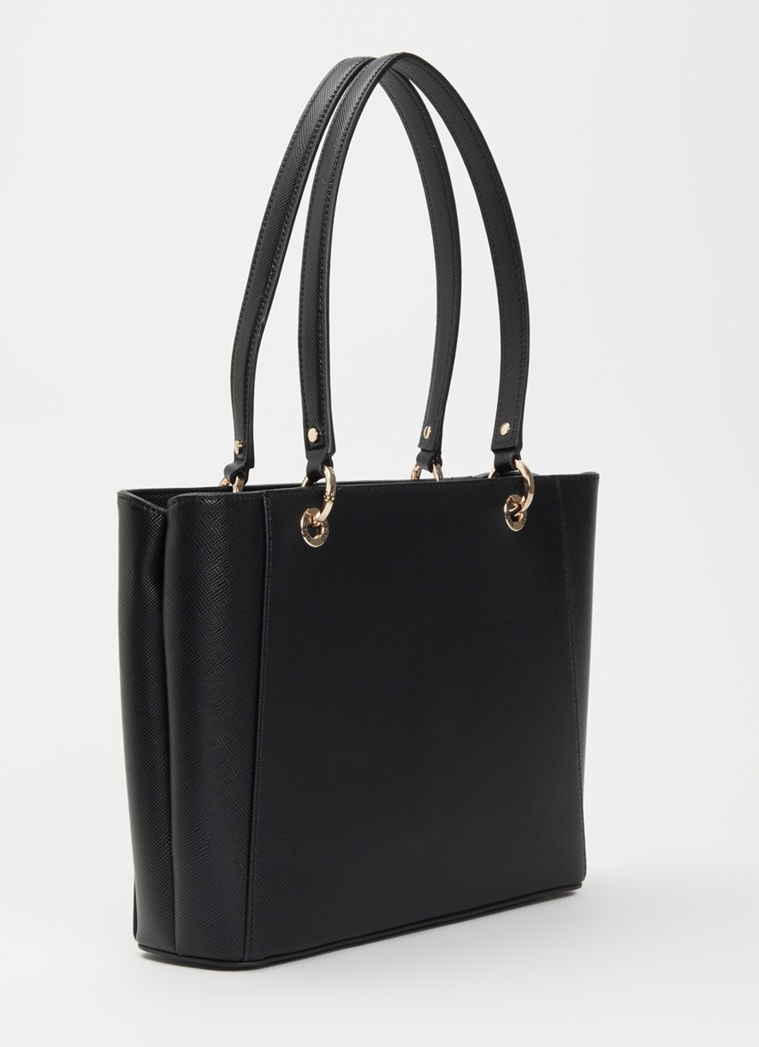 GUESS Noelle ll schoudertas met logoprint - achterkant 6 zwart