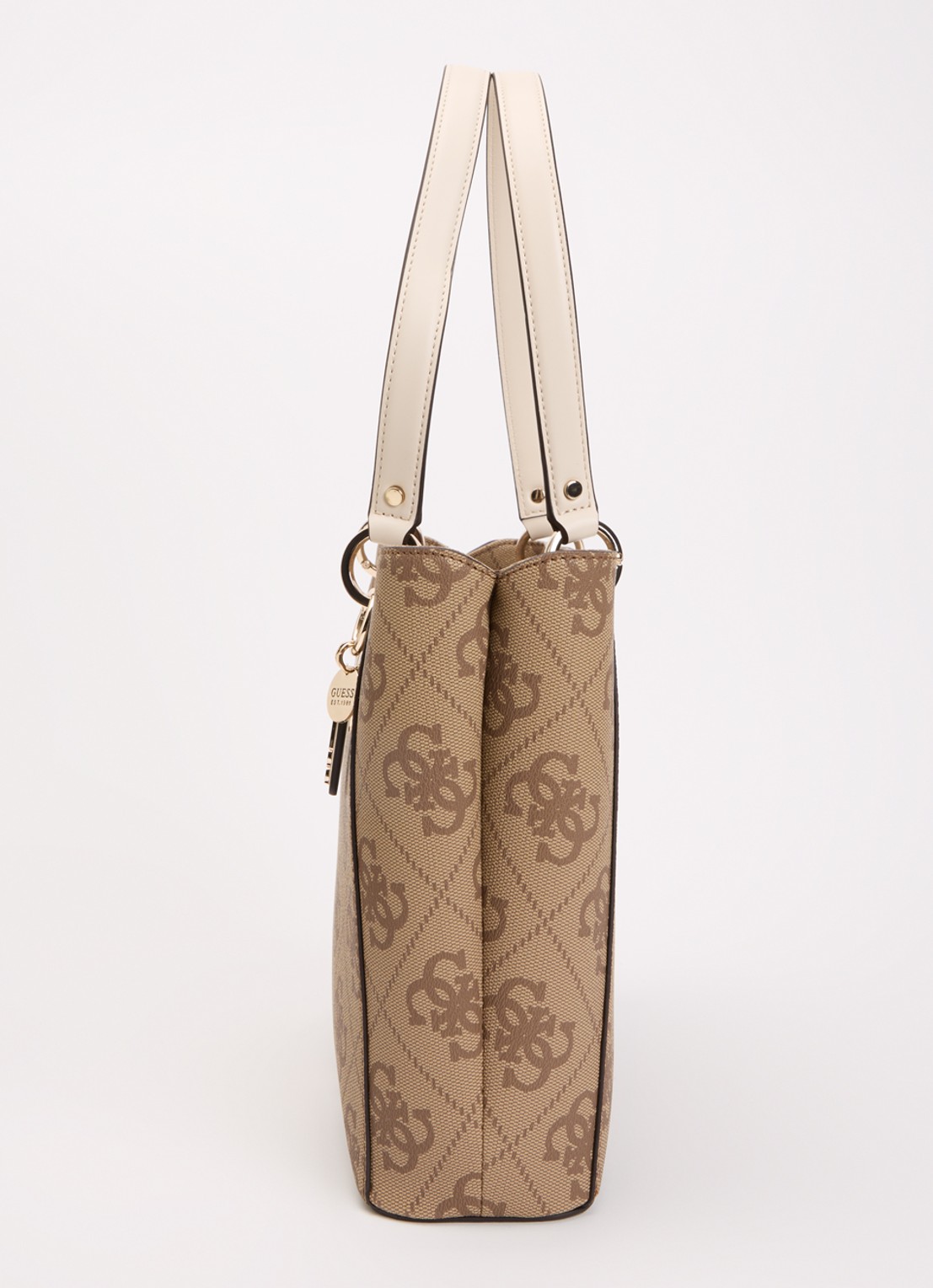 GUESS Noelle ll schoudertas met logoprint - detail 2 bruin