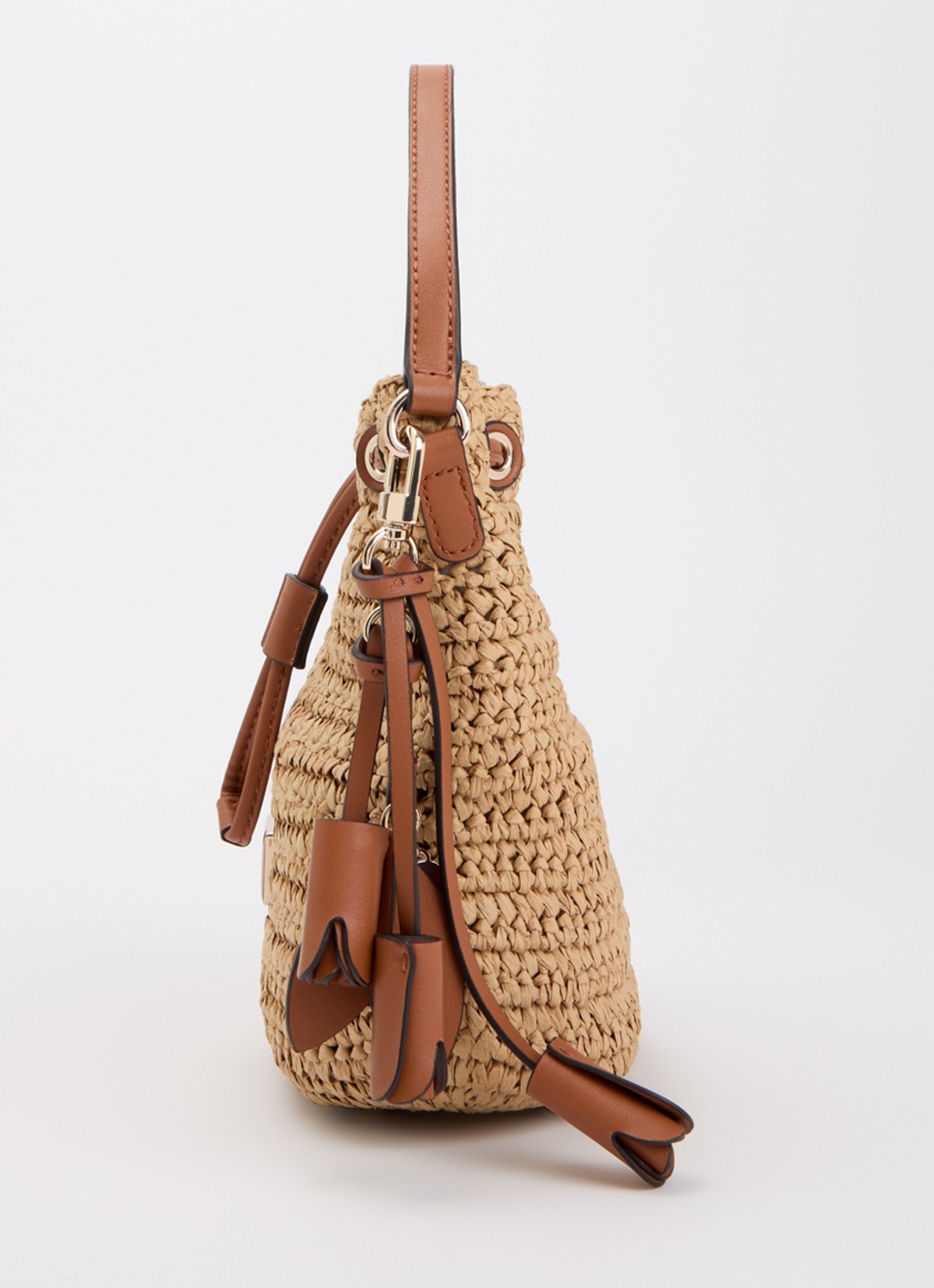 GUESS Ofelia crossbodytas met afneembare schouderriem en tasbedel - detail 3 camel