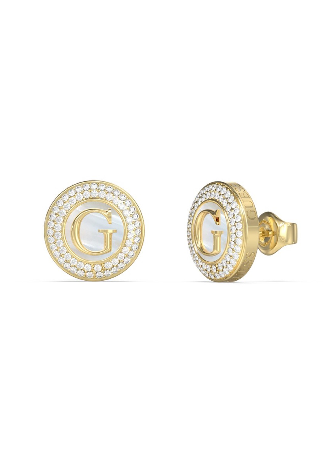 GUESS Oorknopjes  JUBE06205JWYGT-U - voorkant goud