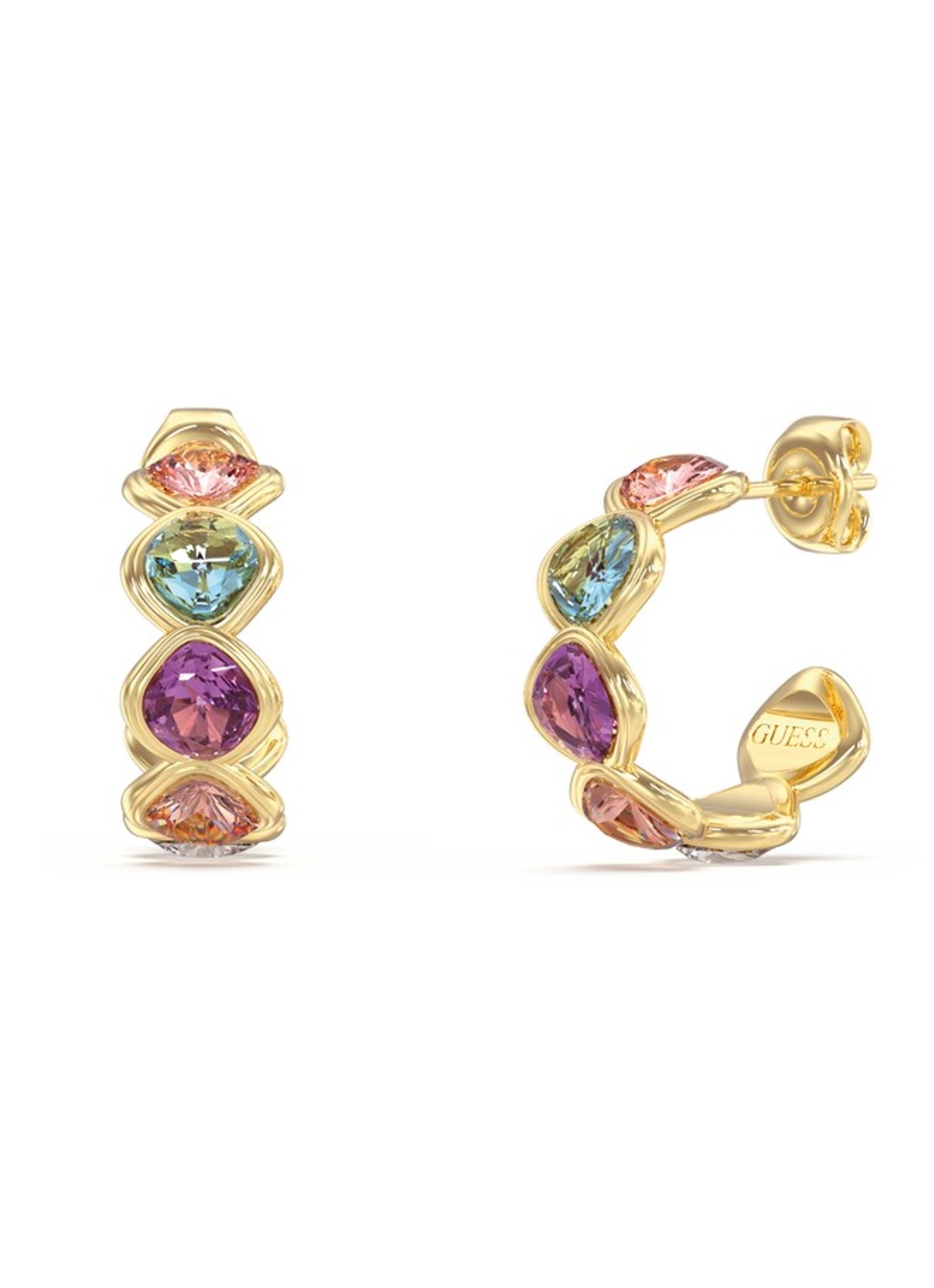 GUESS Oorringen JUBE05318JWYGMCT-U  - voorkant goud